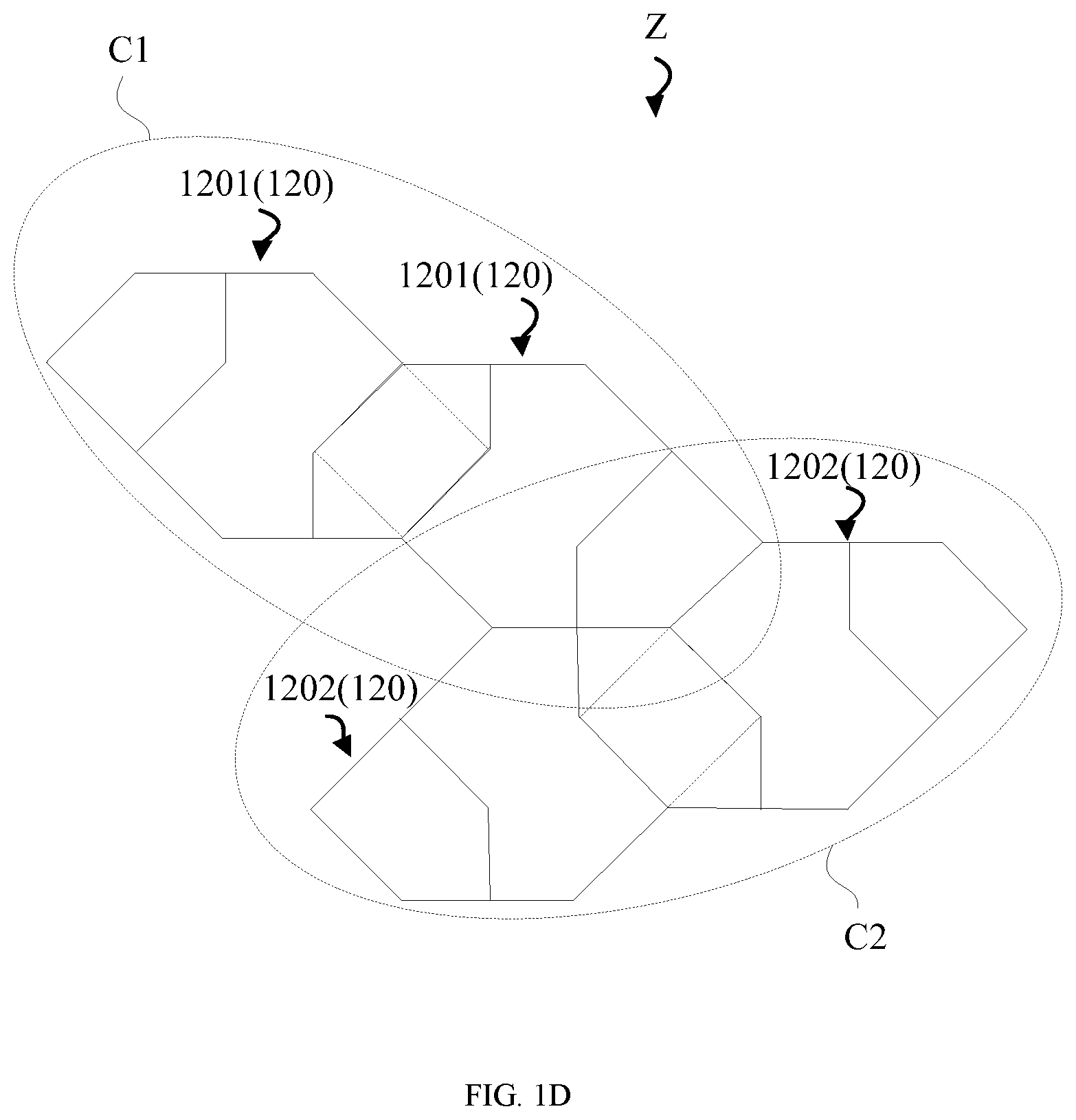 Patent US12333117 Figure 3 – Touch structure, display panel and touch display device