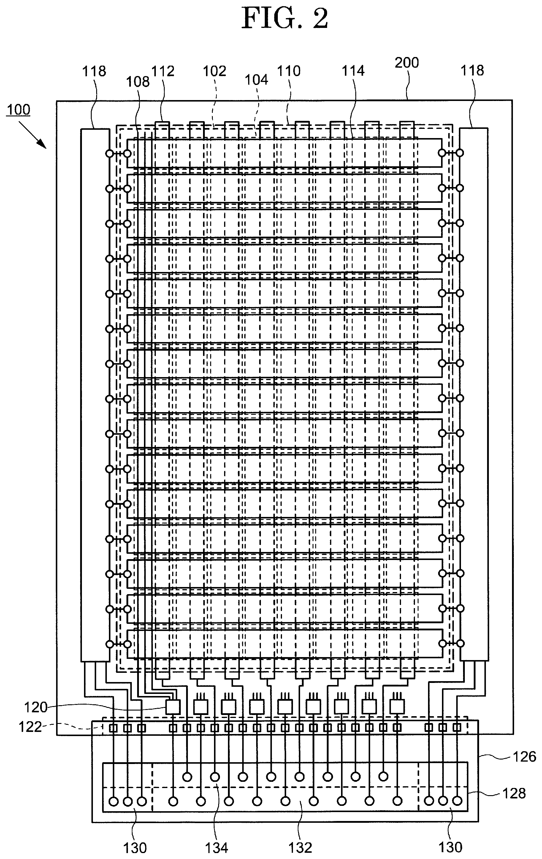 Patent US12333118 Figure 2 – Display device with touch and fingerprint sensor