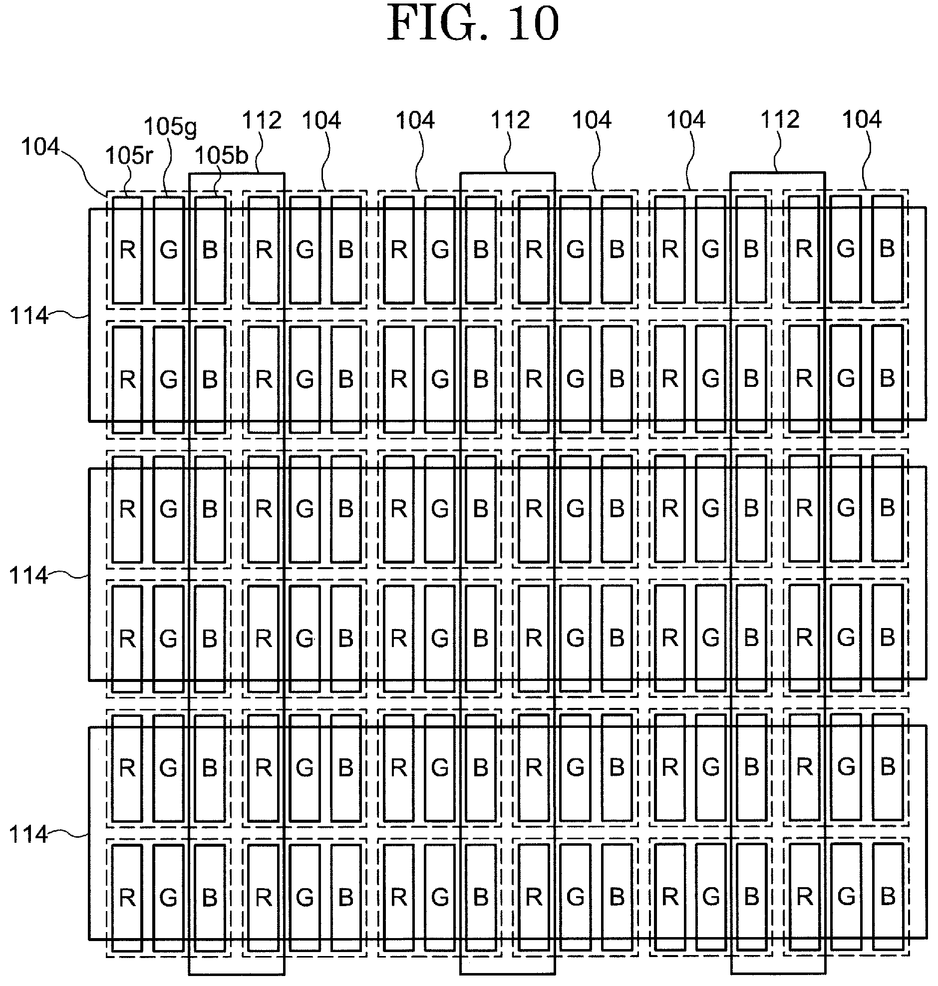 Patent US12333118 Figure 11 – Display device with touch and fingerprint sensor