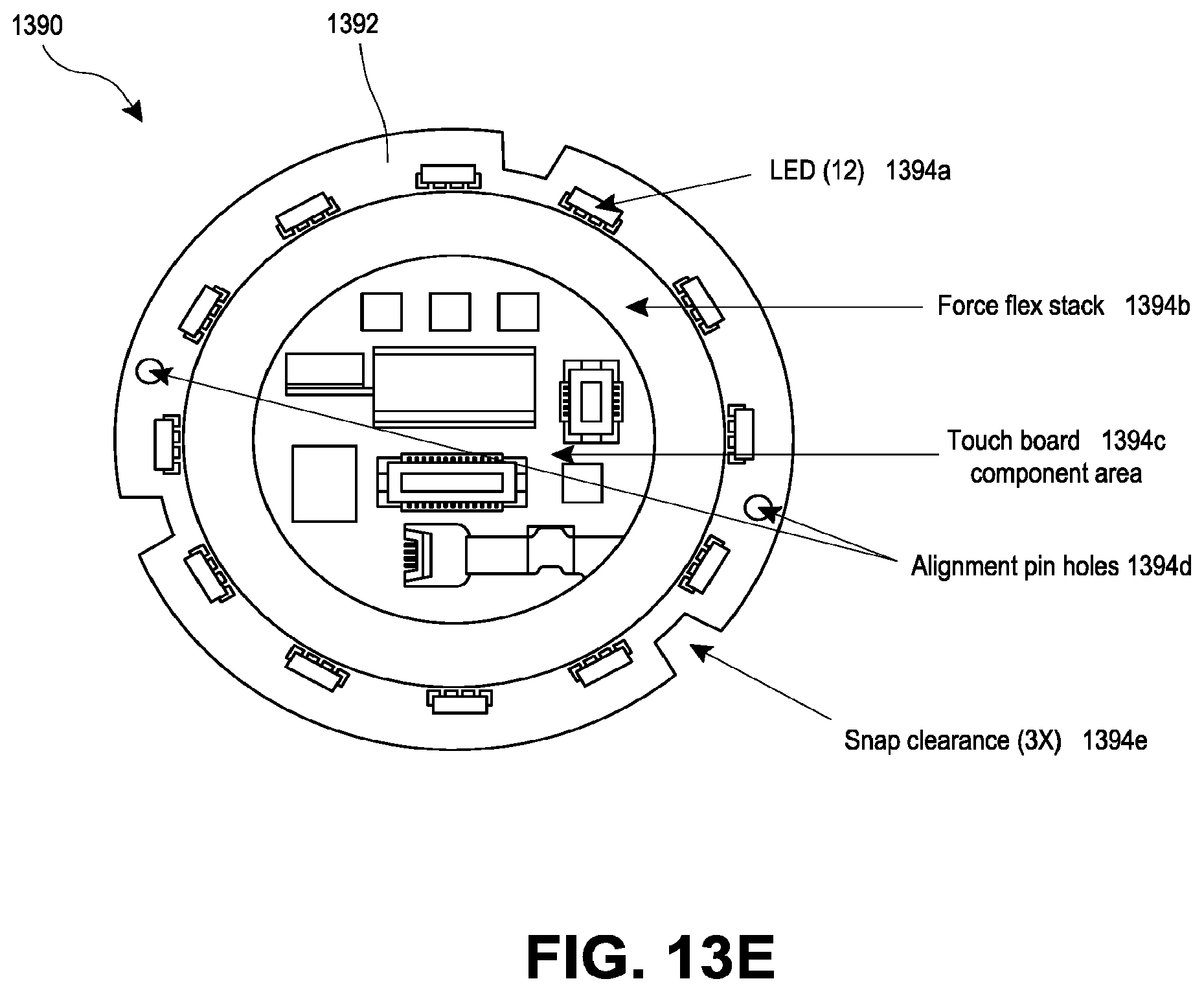 Patent US12333122 Figure 17 – Light-emitting user input device for calibration or pairing
