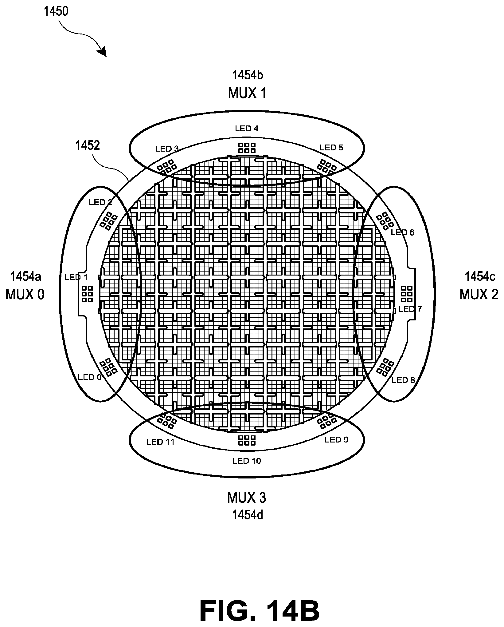 Patent US12333122 Figure 19 – Light-emitting user input device for calibration or pairing