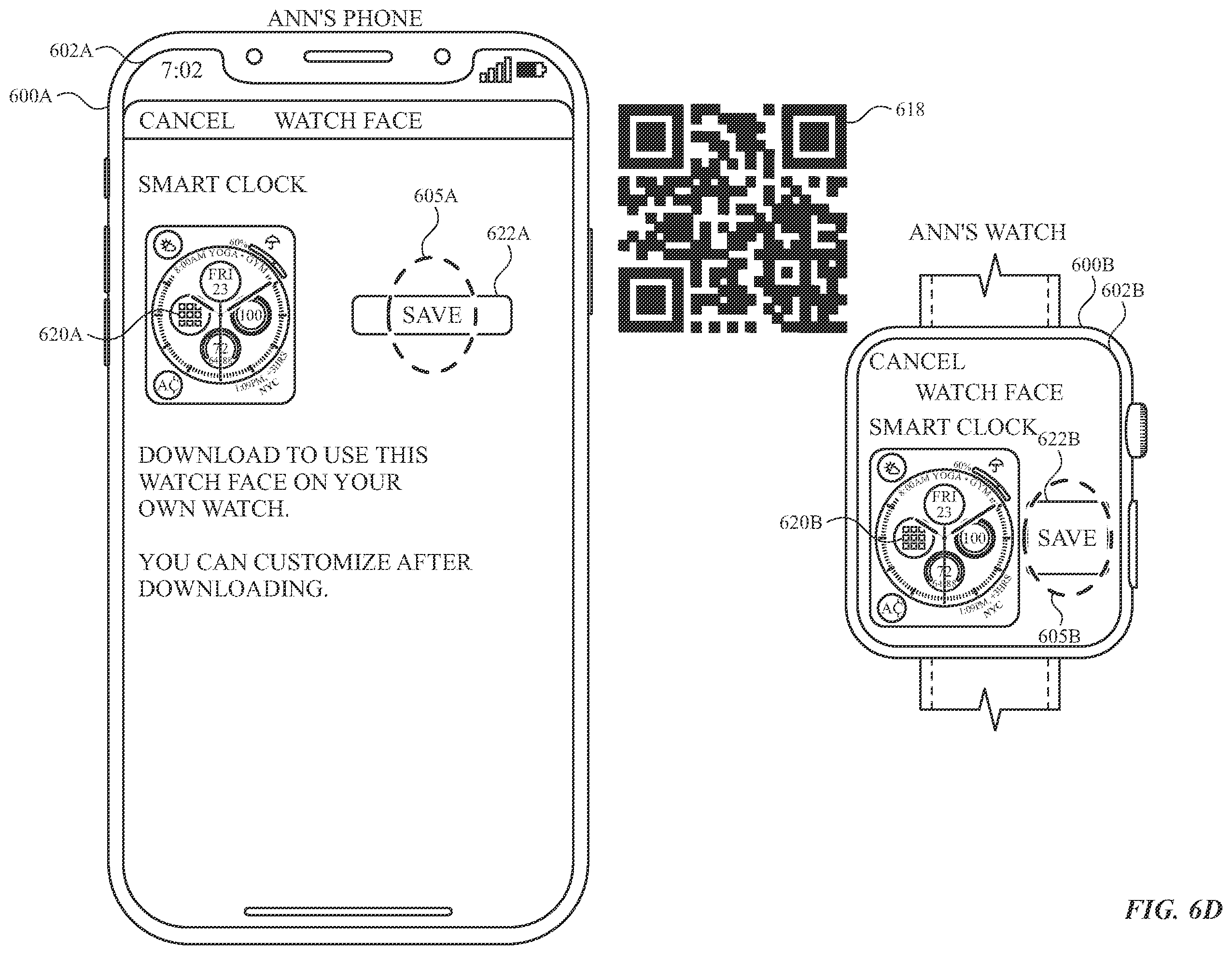 Patent US12333123 Figure 12 – User interfaces for managing user interface sharing