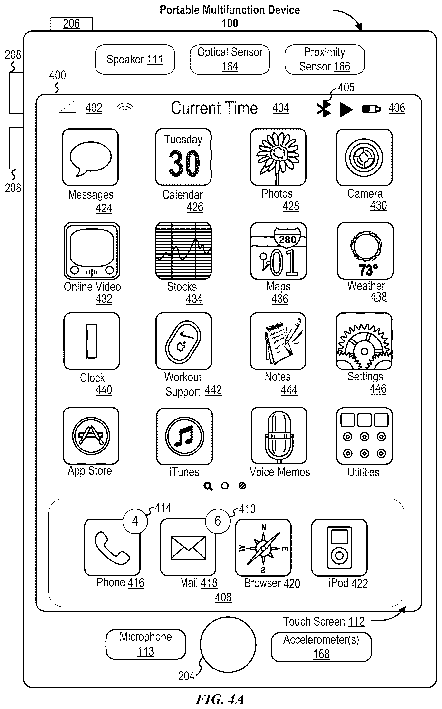 Patent US12333124 Figure 5 – Music user interface