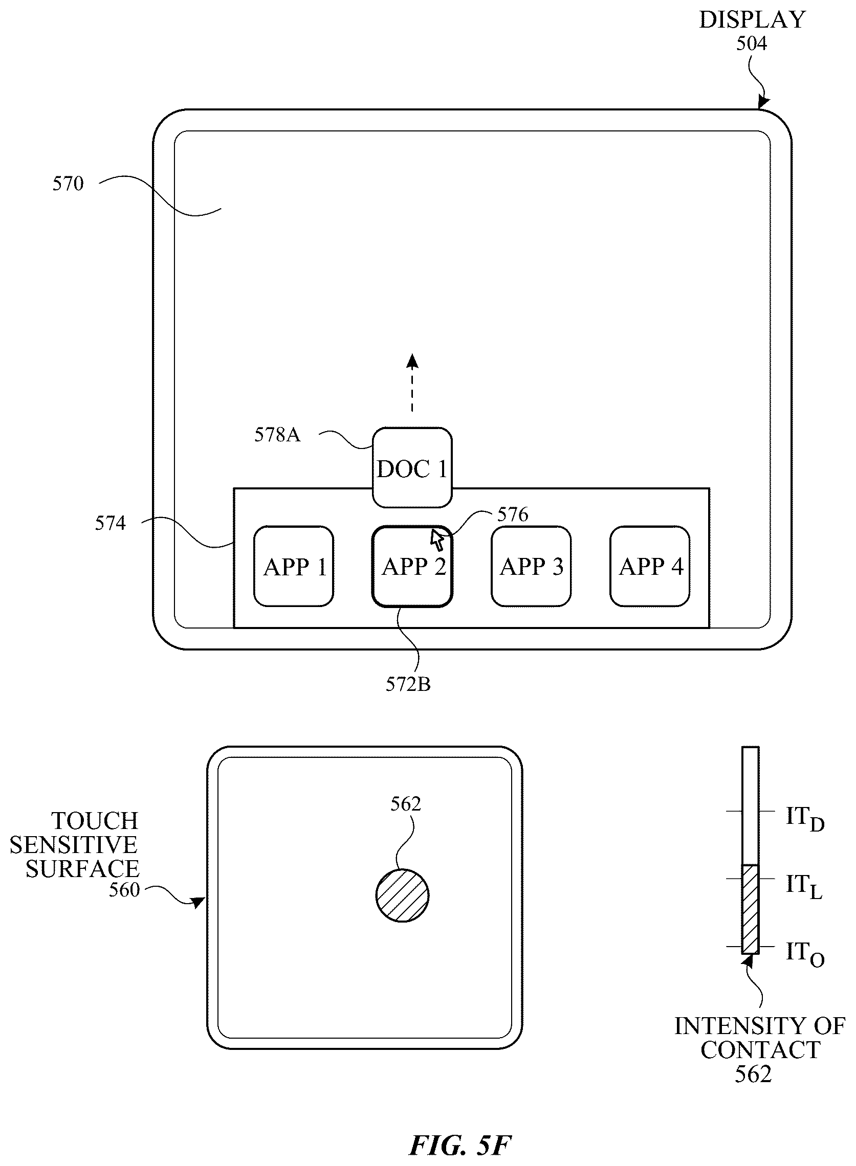 Patent US12333124 Figure 12 – Music user interface