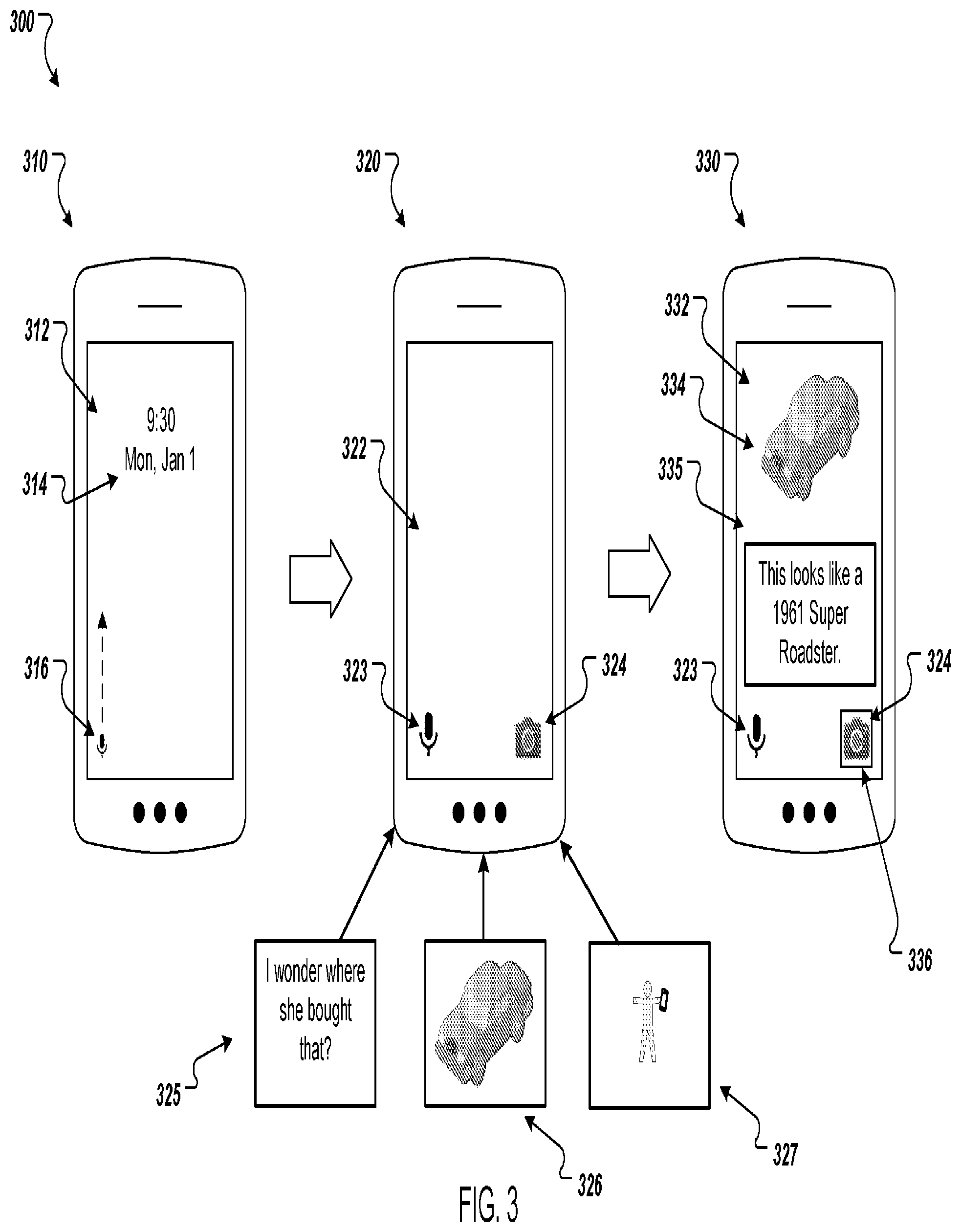Patent US12333126 Figure 3 – Selecting an input mode for a virtual assistant