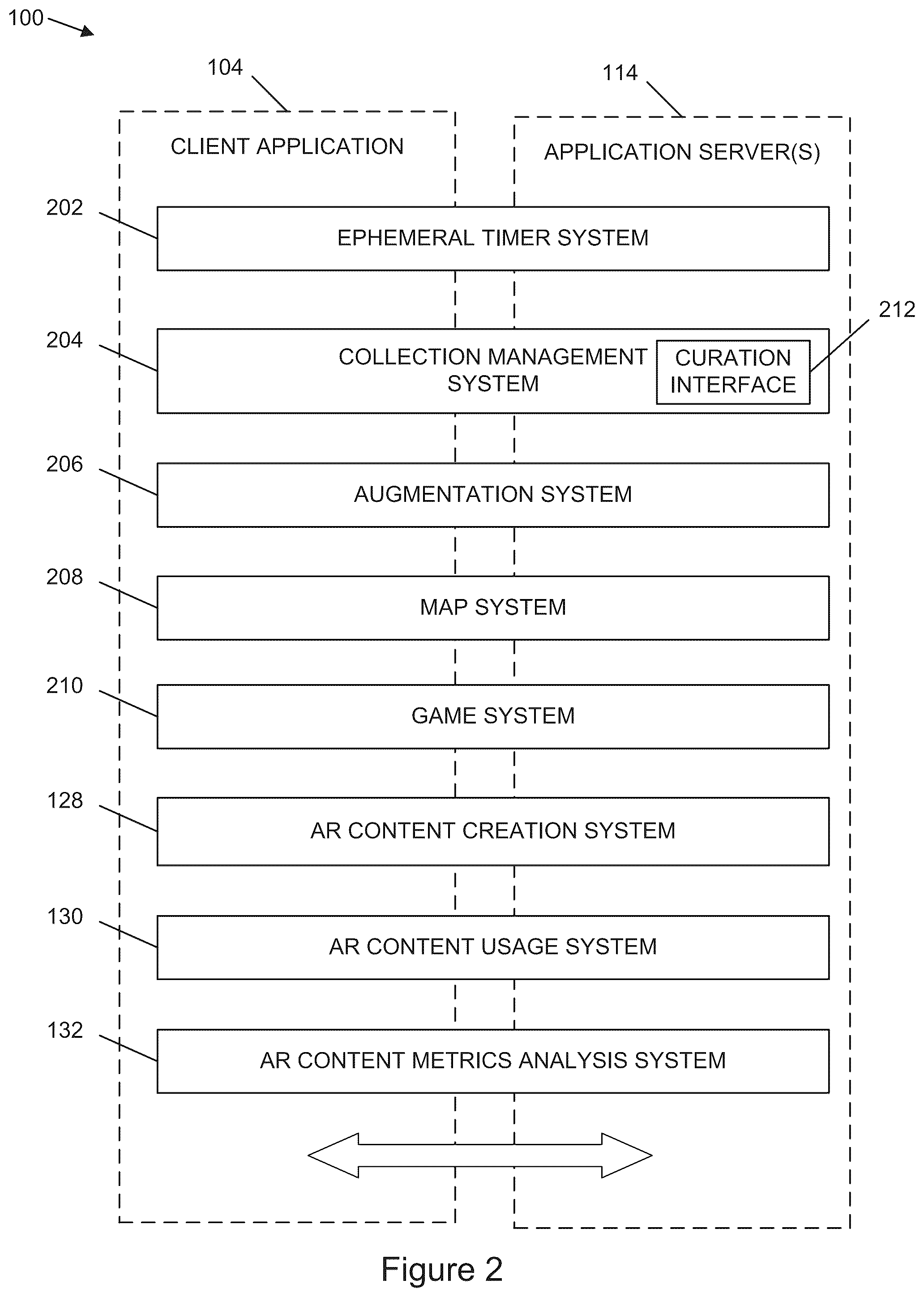 Patent US12333127 Figure 2 – Analyzing augmented reality content item usage data