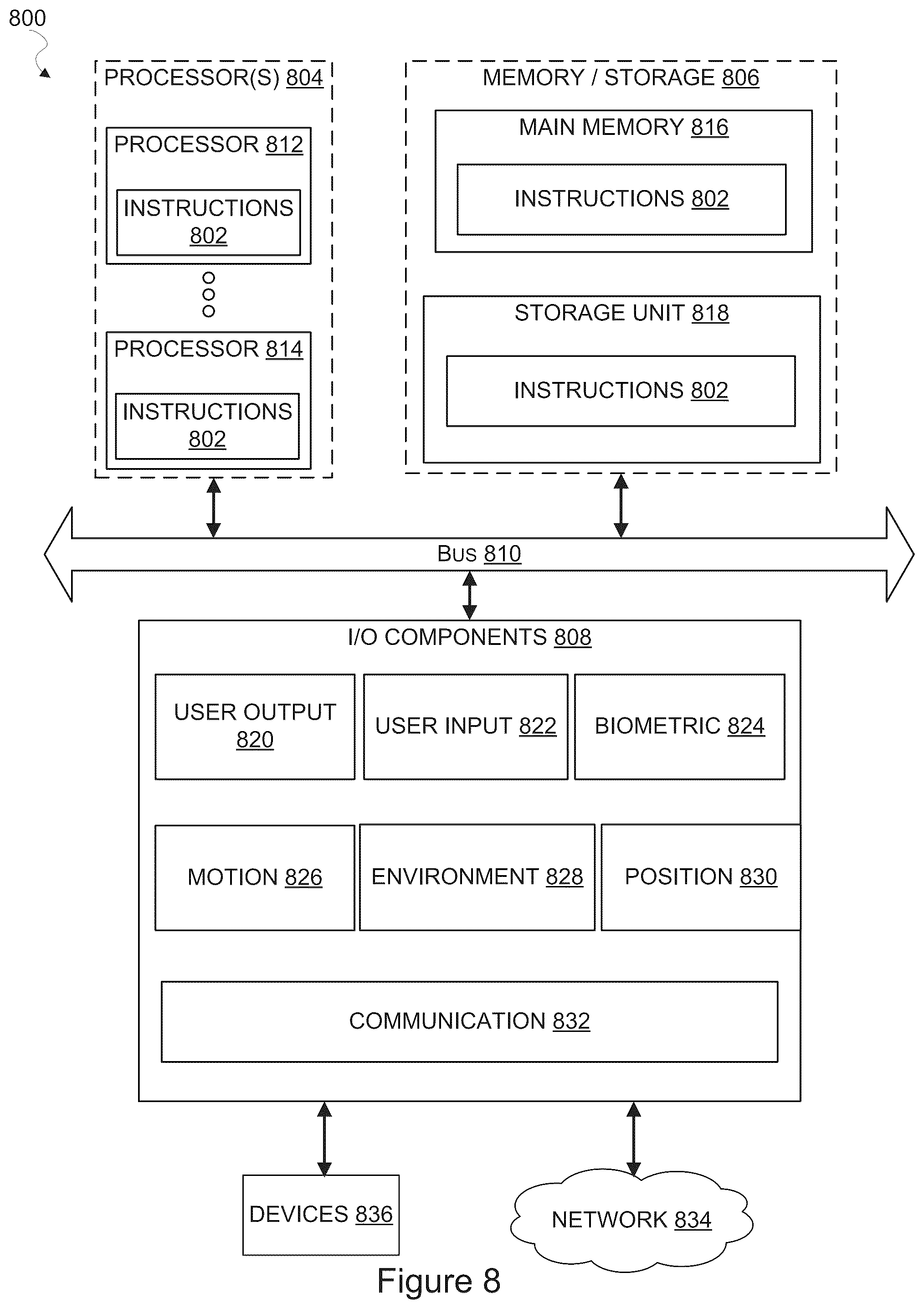 Patent US12333127 Figure 8 – Analyzing augmented reality content item usage data