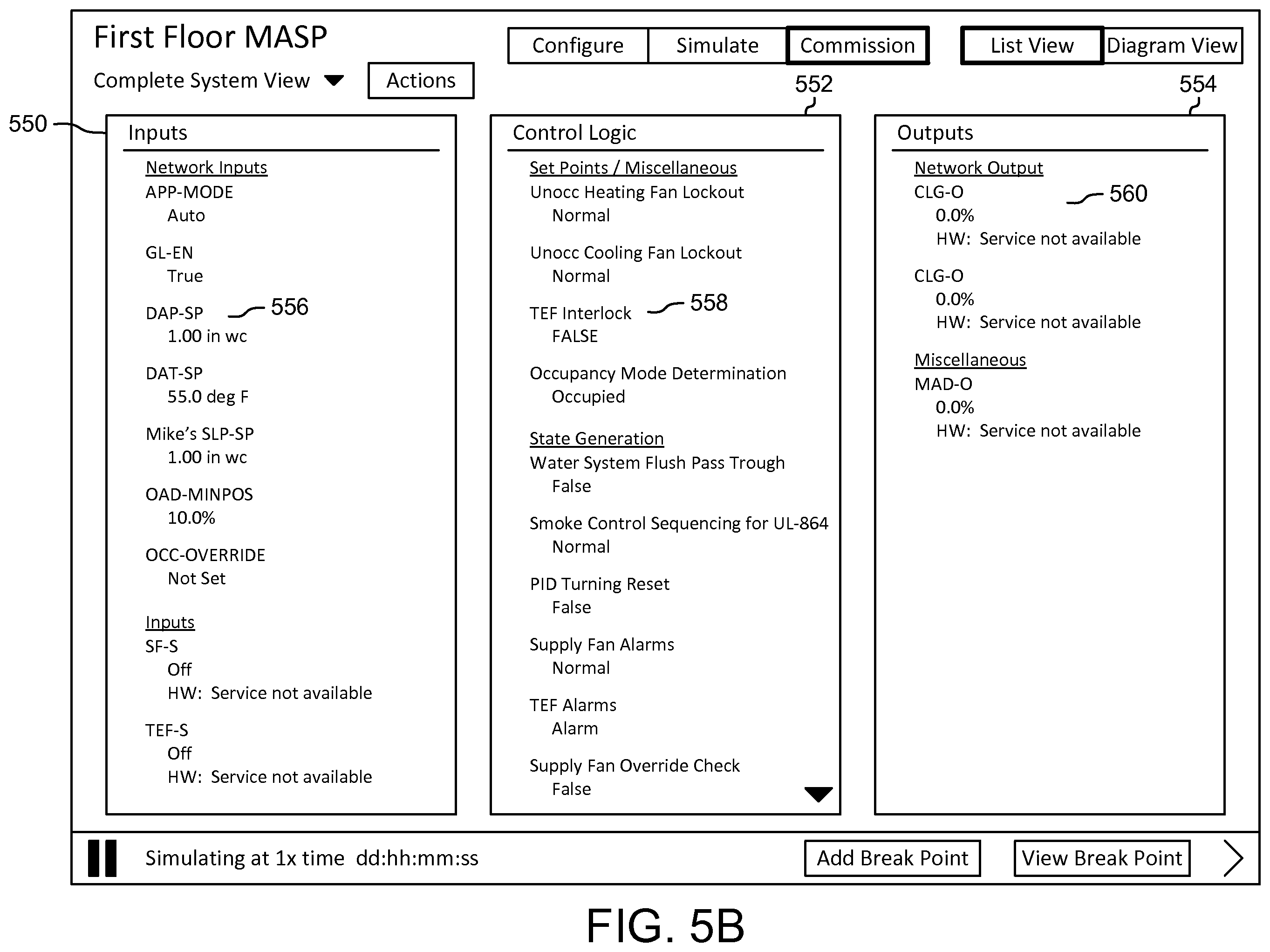 Patent US12333130 Figure 6 – Systems and methods for visually indicating value changes in a building management system