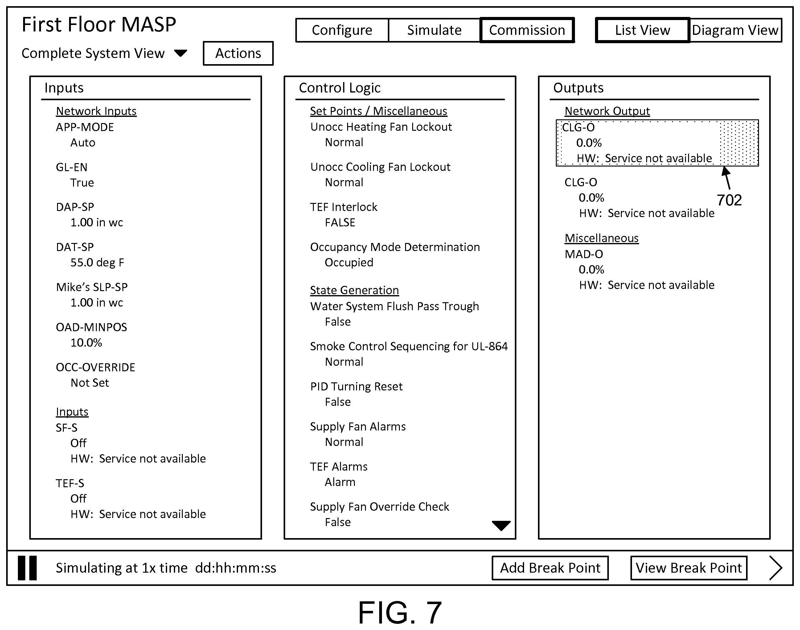 Patent US12333130 Figure 8 – Systems and methods for visually indicating value changes in a building management system