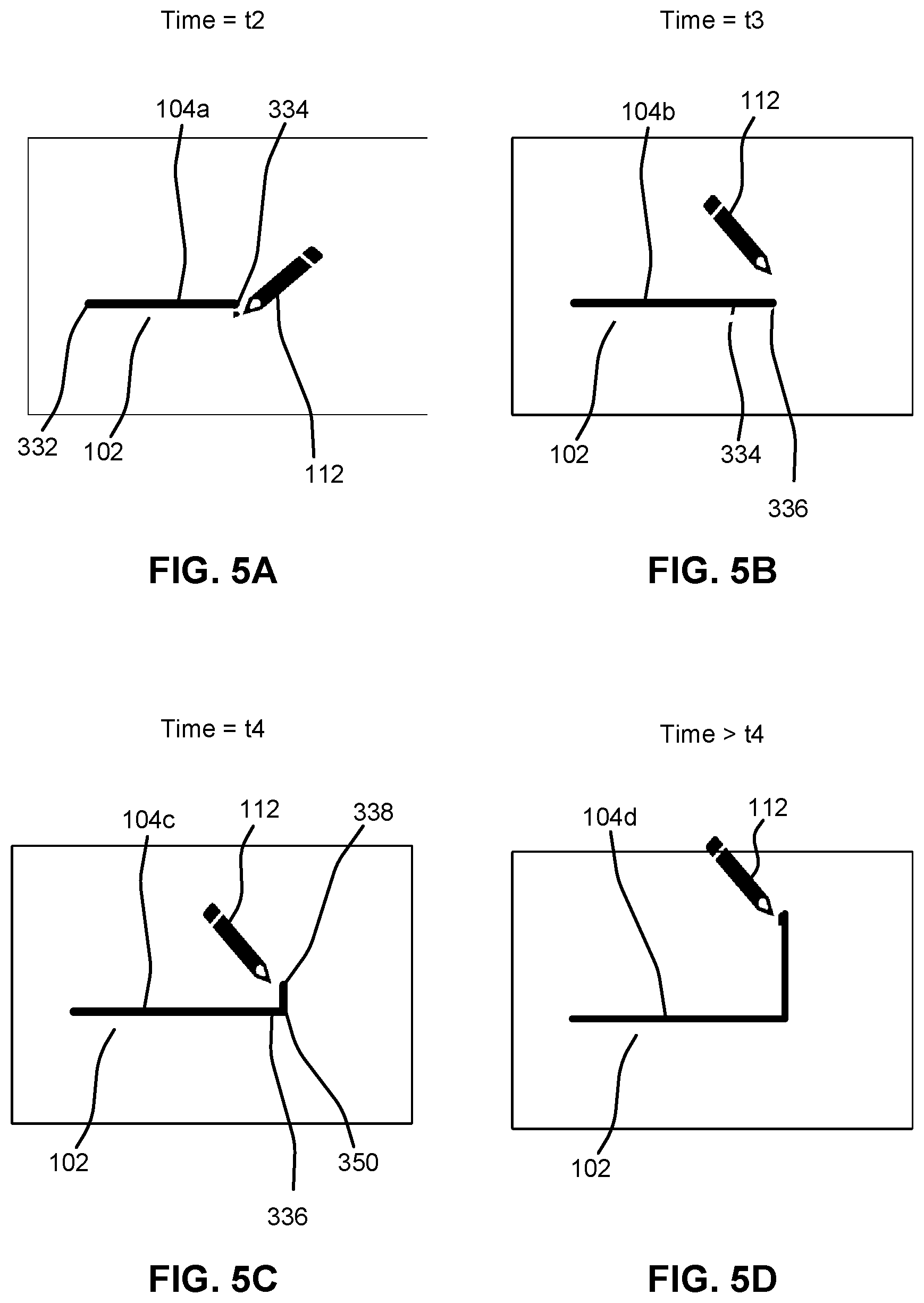 Patent US12333133 Figure 5 – Systems and methods for improving gesture recognition in rendering grid-aligned digital ink on a display