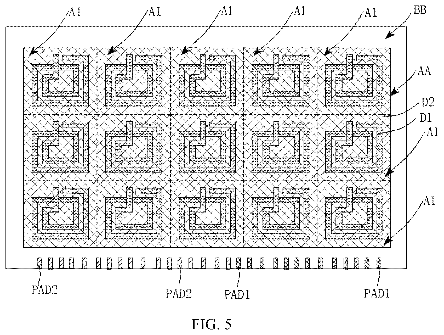 Patent US12333134 Figure 3 – Array substrate with NFC coil, handwriting tablet including the same, and method for driving handwriting tablet