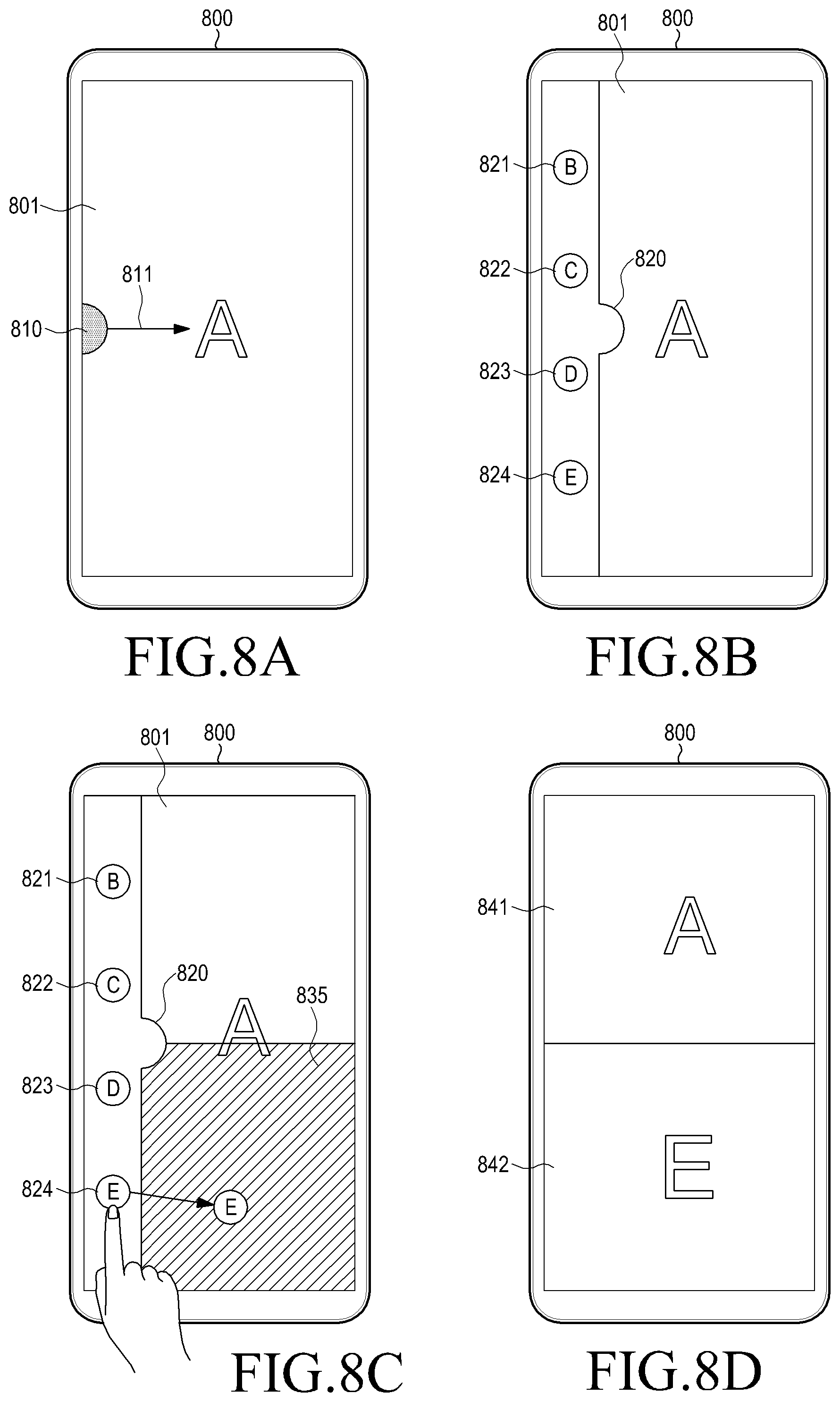 Patent US12333137 Figure 11 – Configuration of application execution spaces and sub-spaces for sharing data on a mobile touch screen device