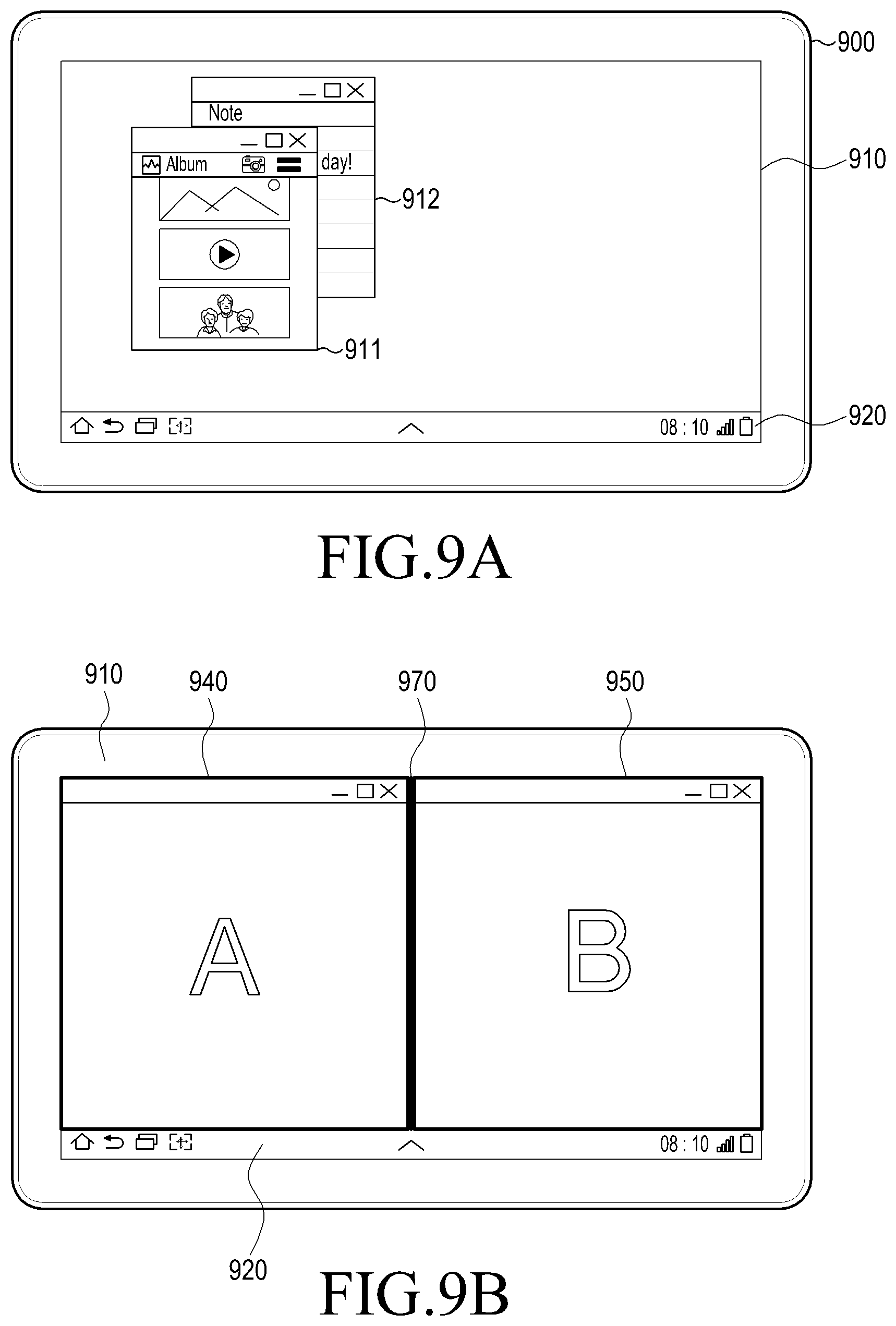 Patent US12333137 Figure 12 – Configuration of application execution spaces and sub-spaces for sharing data on a mobile touch screen device