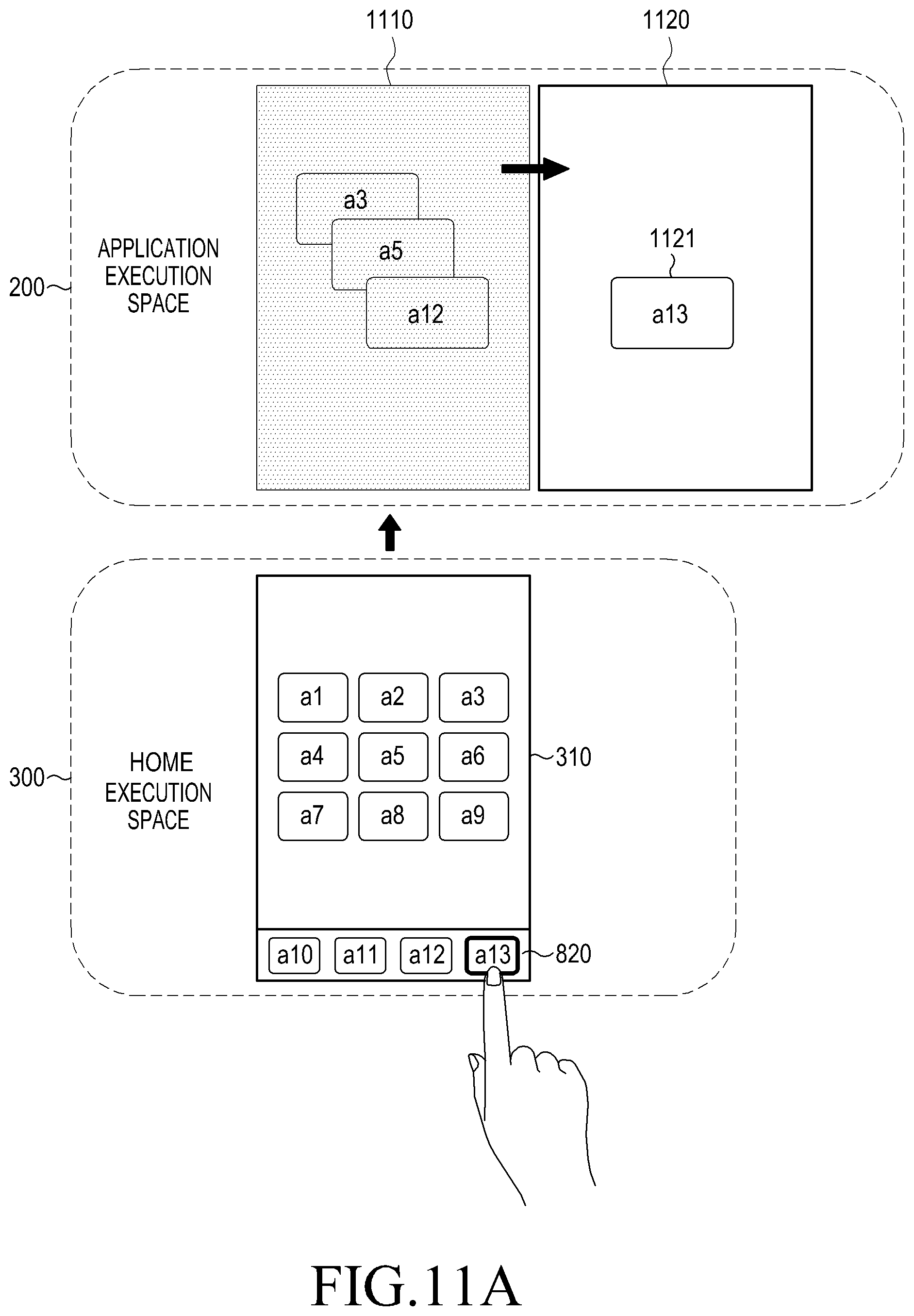 Patent US12333137 Figure 15 – Configuration of application execution spaces and sub-spaces for sharing data on a mobile touch screen device