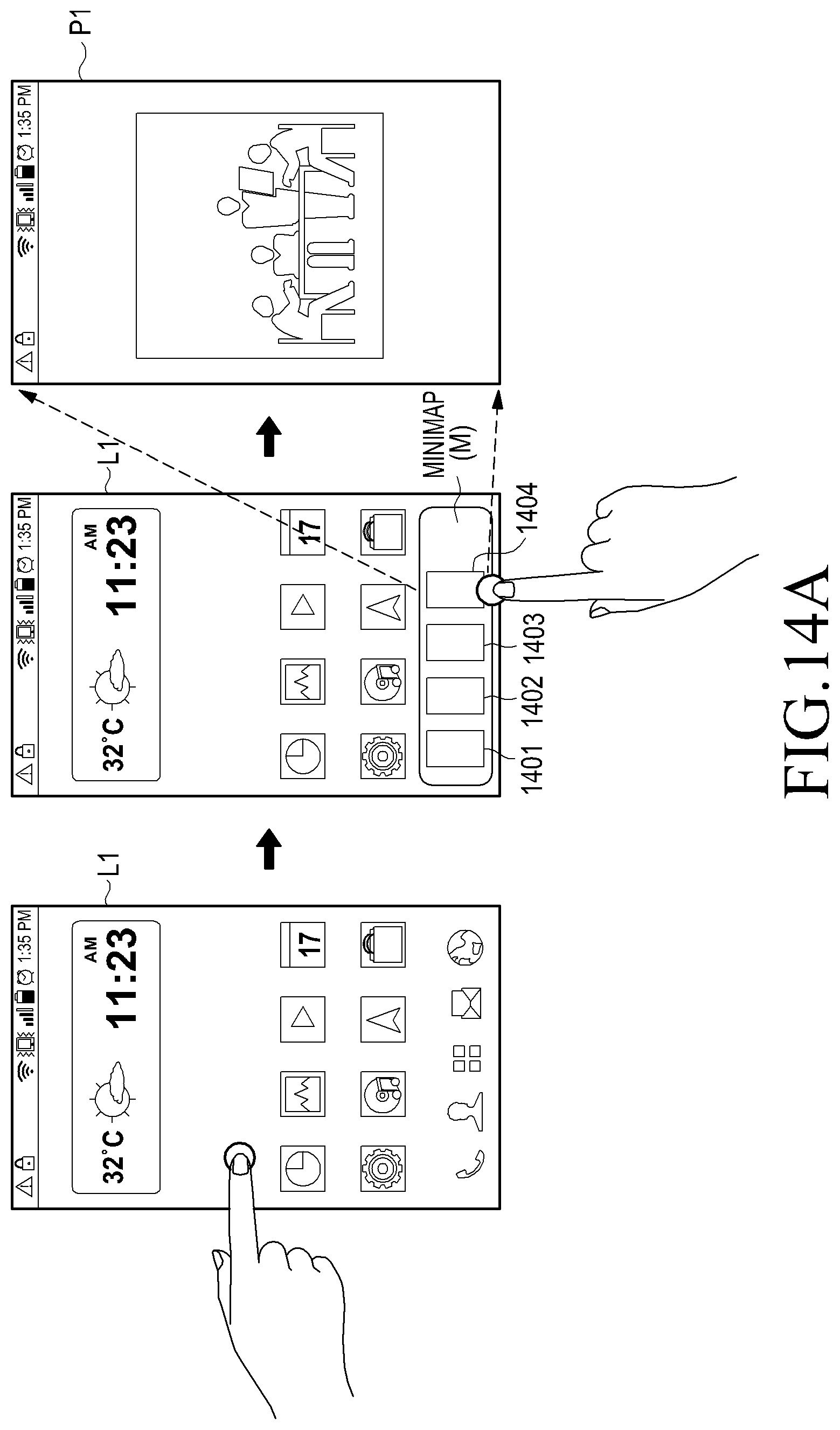 Patent US12333137 Figure 20 – Configuration of application execution spaces and sub-spaces for sharing data on a mobile touch screen device