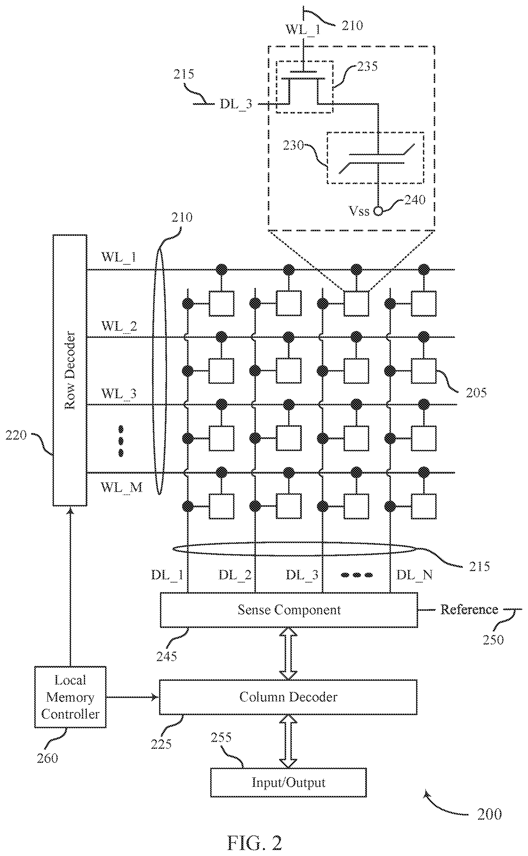 Patent US12333165 Figure 2 – Configuring command/address channel for memory