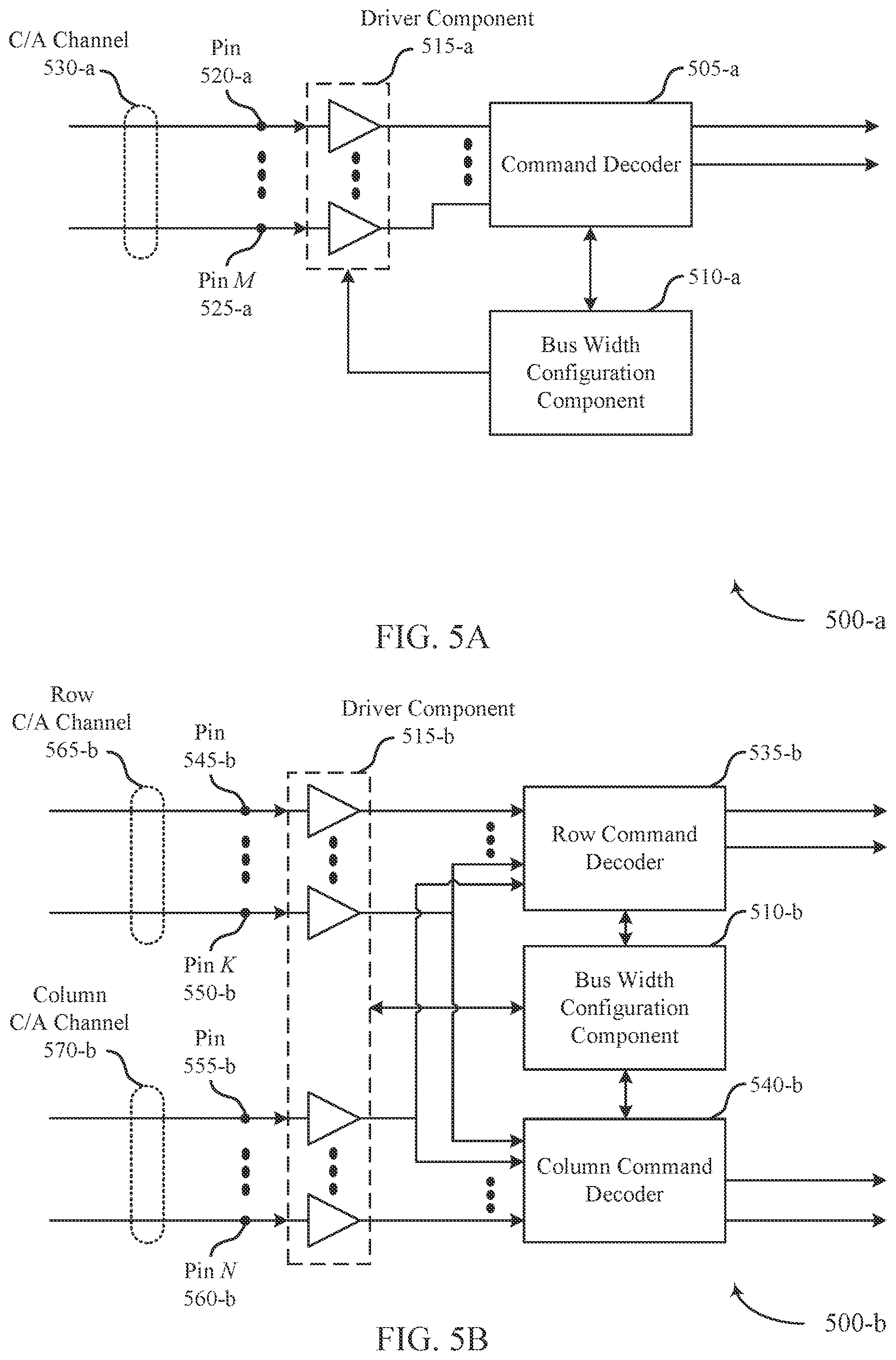 Patent US12333165 Figure 5 – Configuring command/address channel for memory