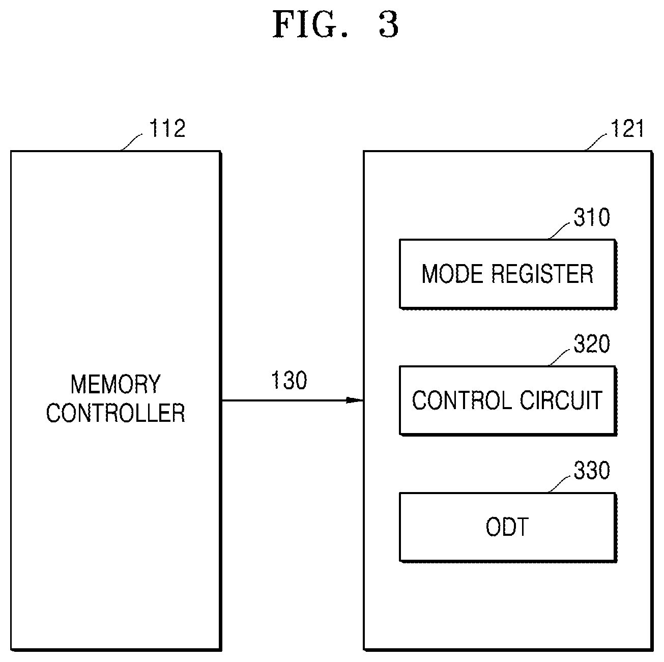 Patent US12333169 Figure 3 – Memory system for optimizing on-die termination settings of multi-ranks, method of operation of memory system, and memory controller
