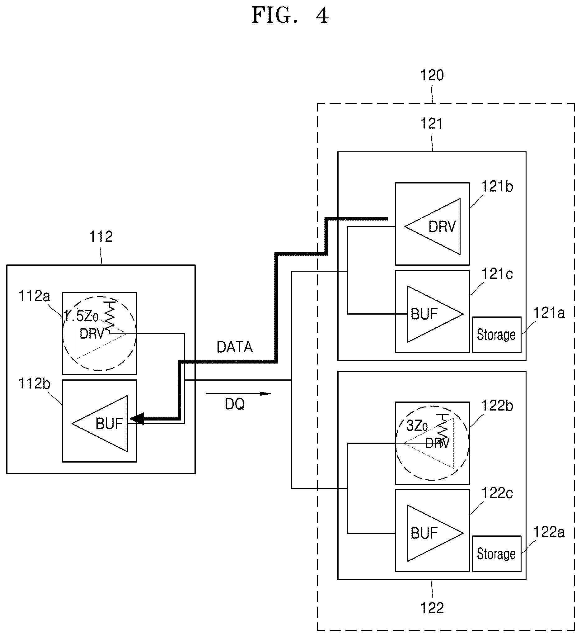 Patent US12333169 Figure 4 – Memory system for optimizing on-die termination settings of multi-ranks, method of operation of memory system, and memory controller