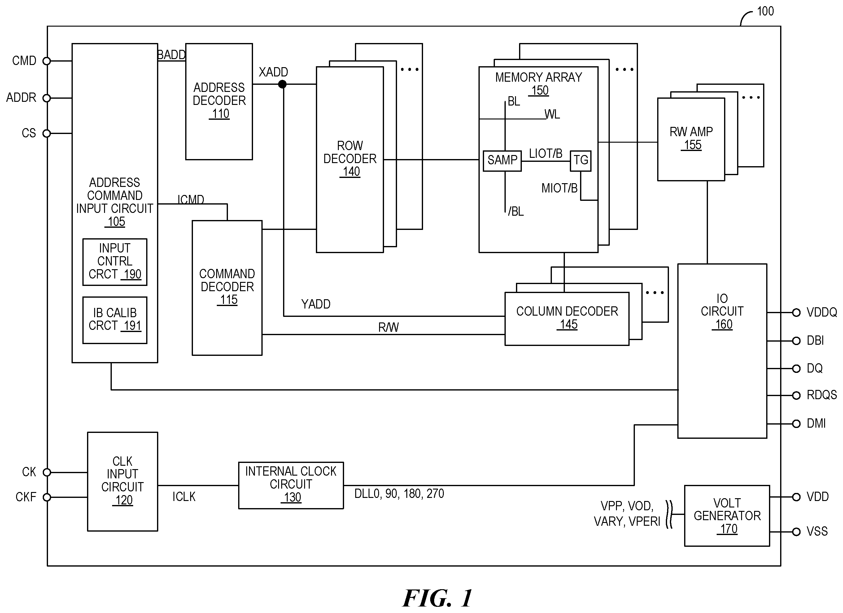 Patent US12333191 Figure 1 – Apparatus with calibration input mechanism and methods for operating the same