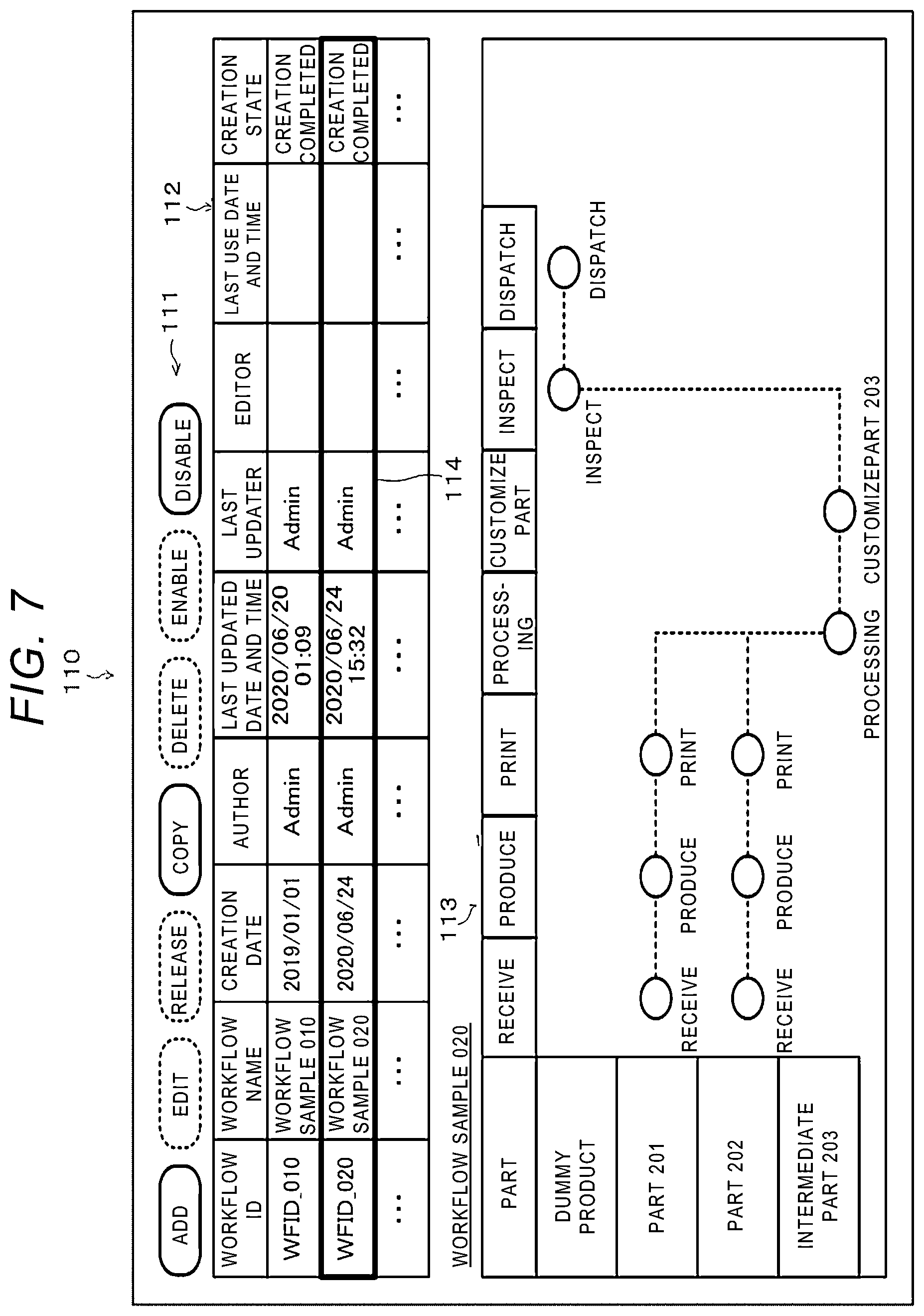 Patent US12333196 Figure 7 – Information processing device and non-transitory computer readable medium