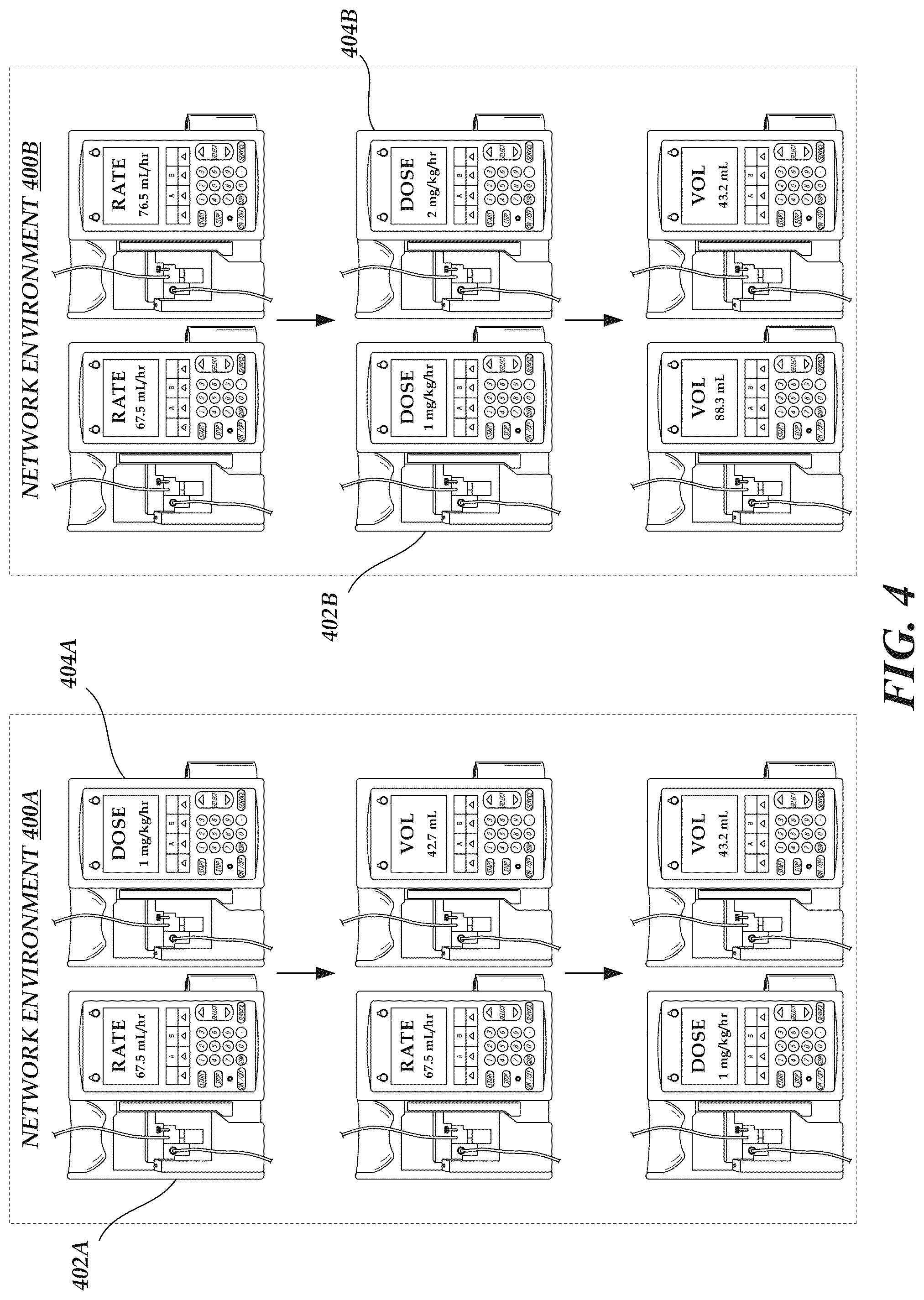 Patent US12333201 Figure 4 – Synchronized display of screen content on networked devices