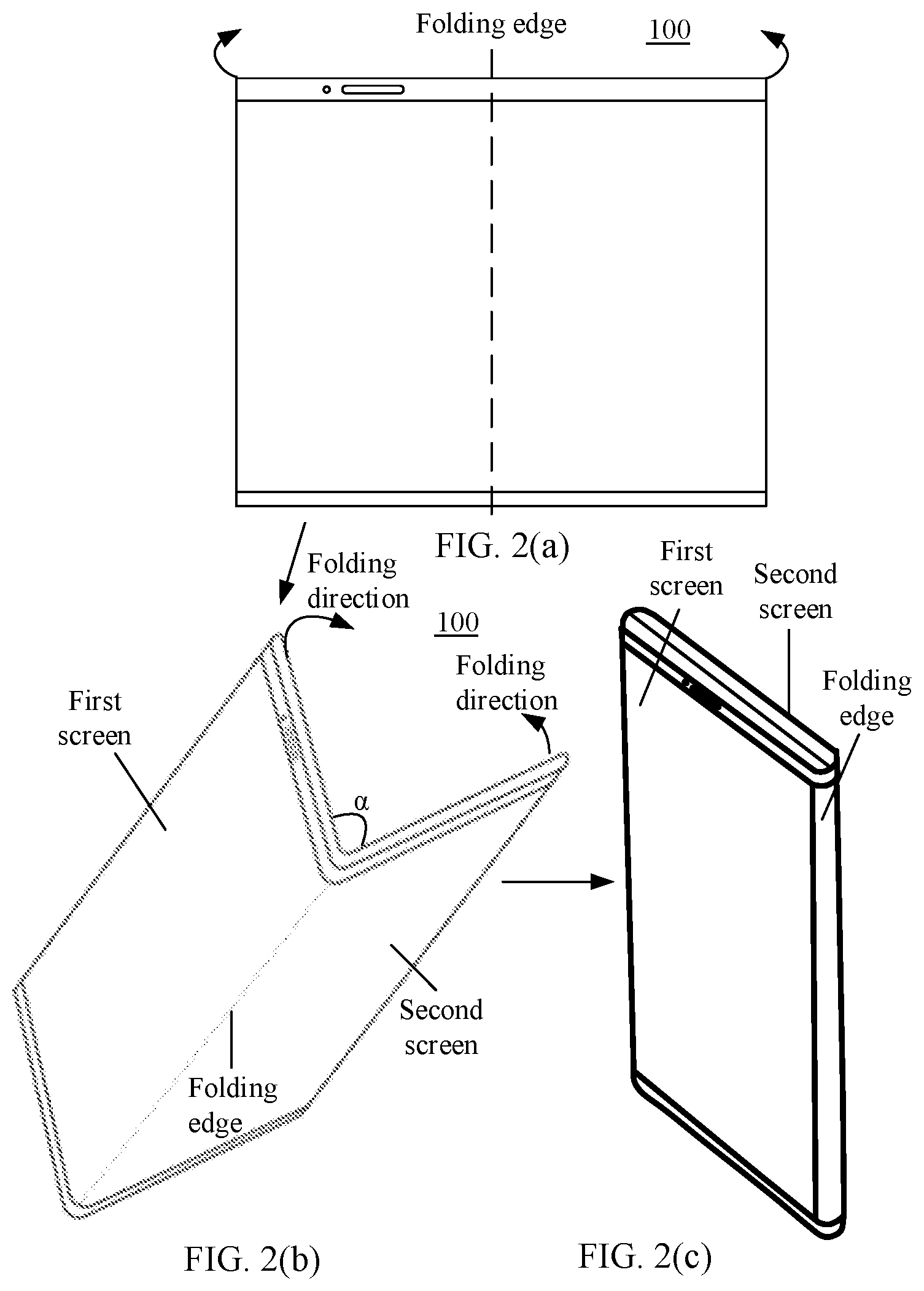 Patent US12333202 Figure 3 – Foldable screen display method and electronic device