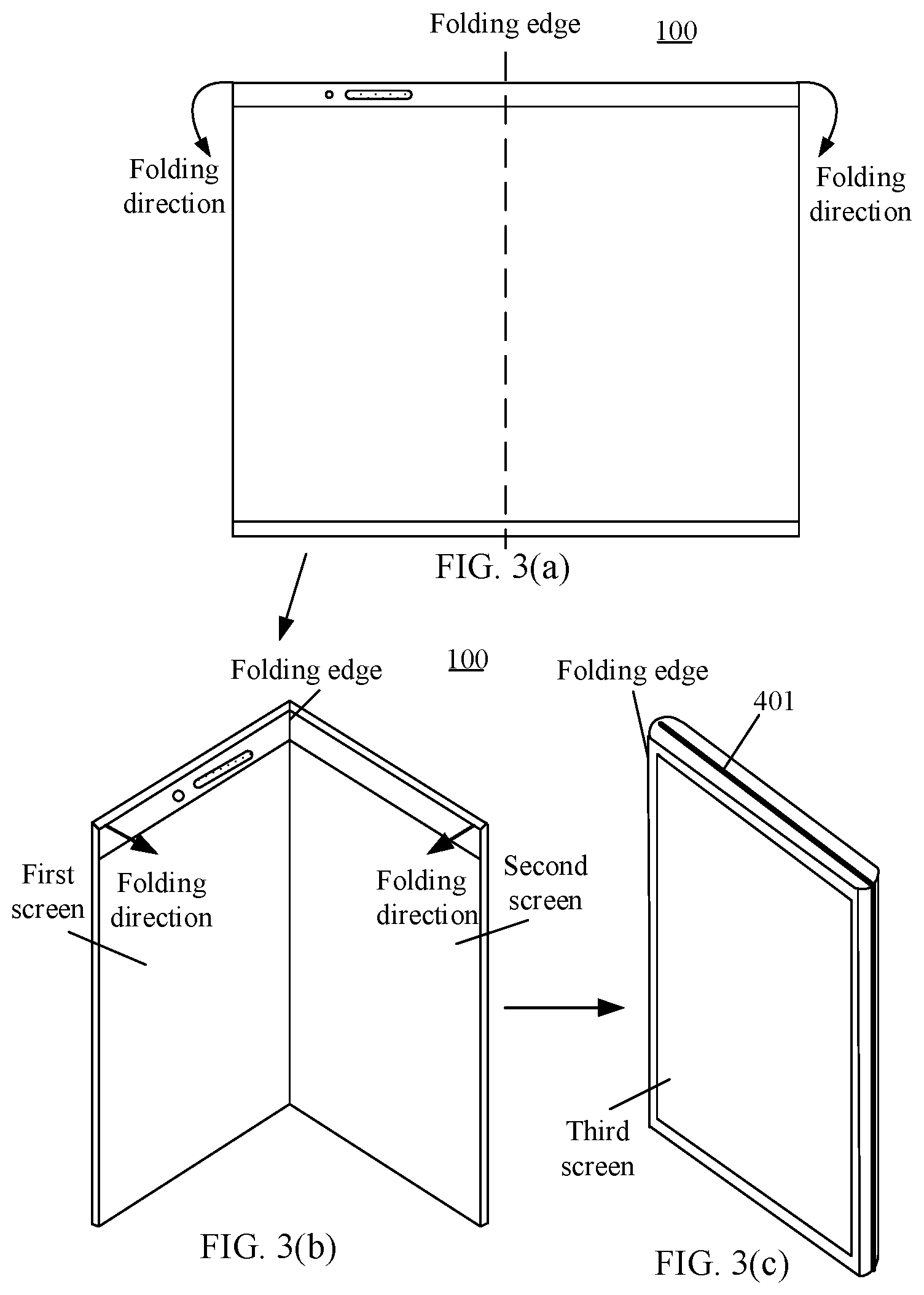 Patent US12333202 Figure 4 – Foldable screen display method and electronic device