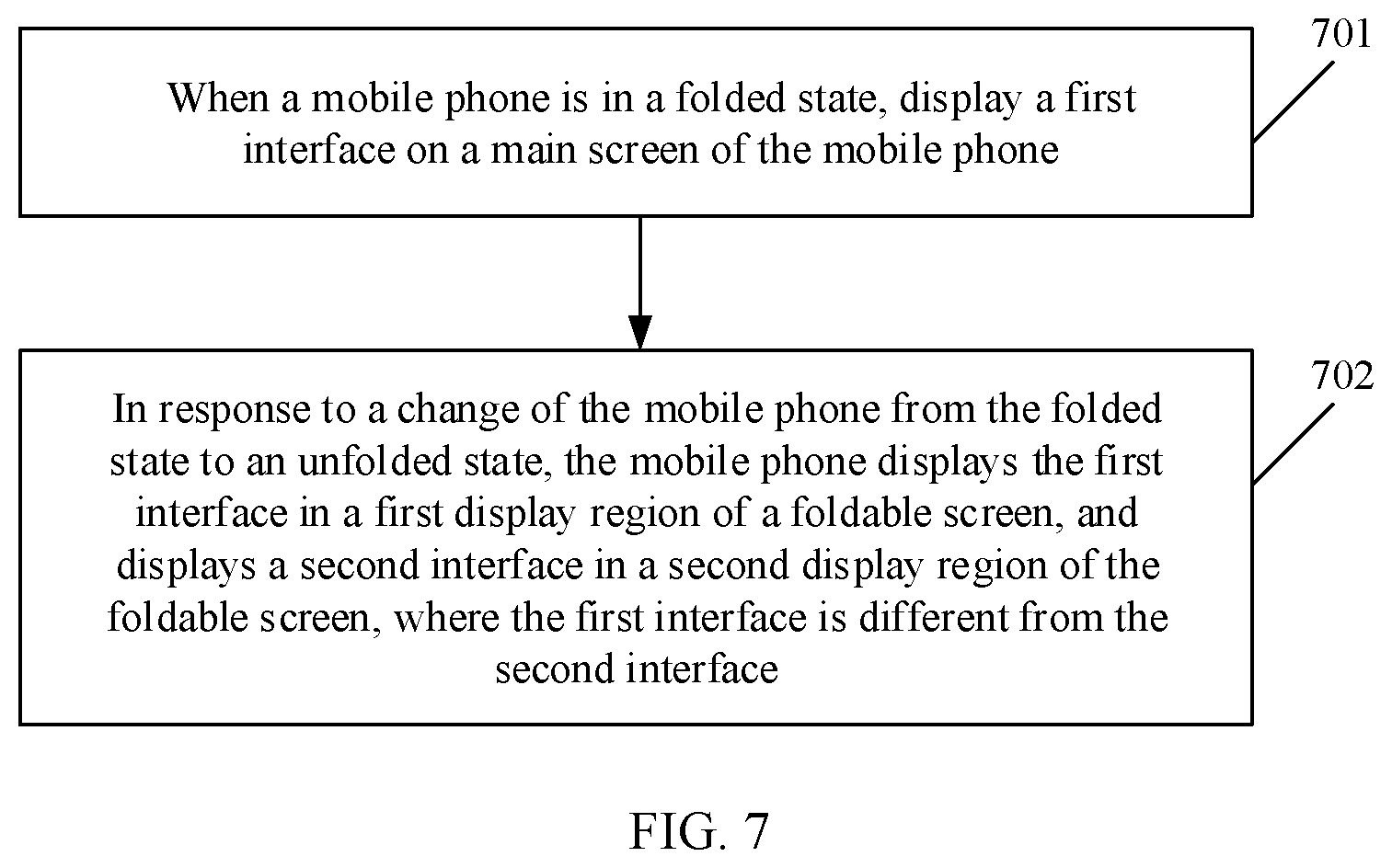 Patent US12333202 Figure 9 – Foldable screen display method and electronic device