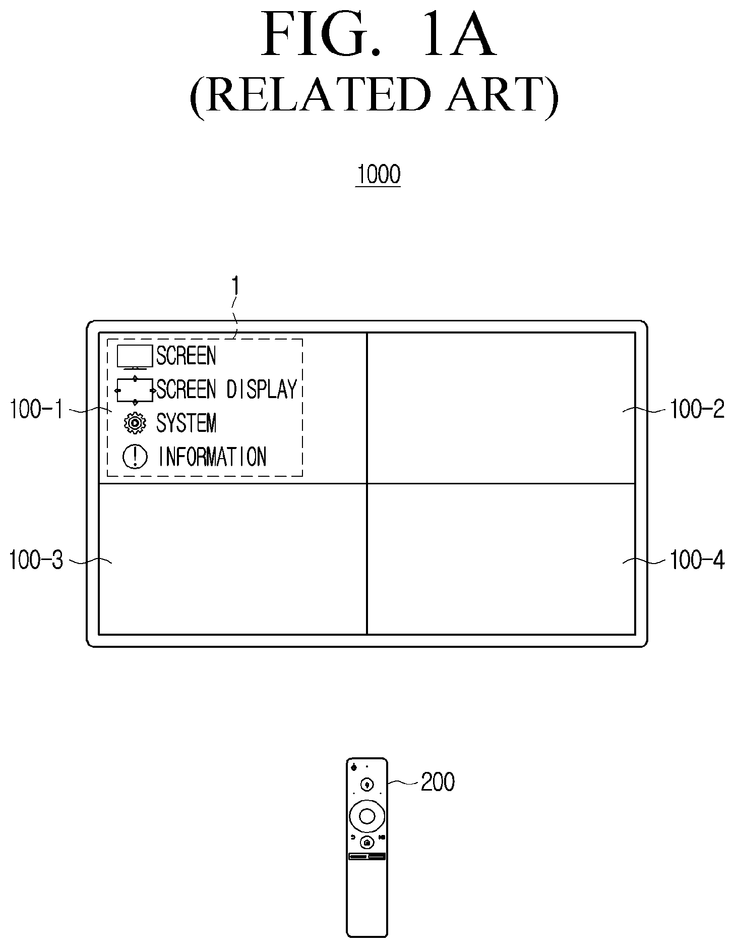 Patent US12333203 Figure 1 – Display apparatus, modular display apparatus and control method thereof