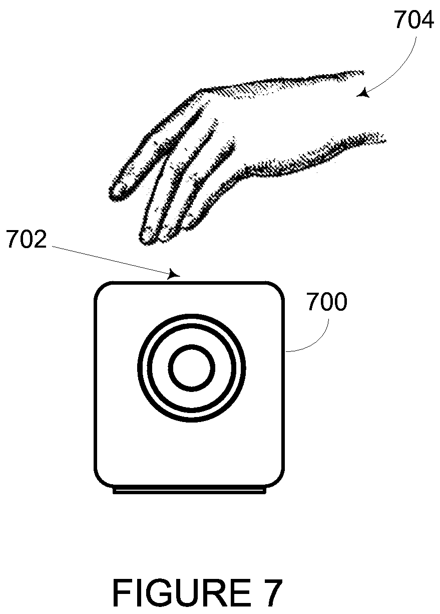 Patent US12333209 Figure 7 – Control based on proximity