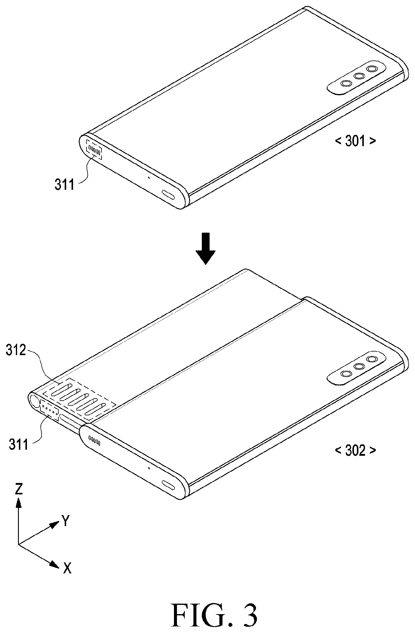 Patent US12333210 Figure 5 – Electronic device including flexible display and method for operating the same