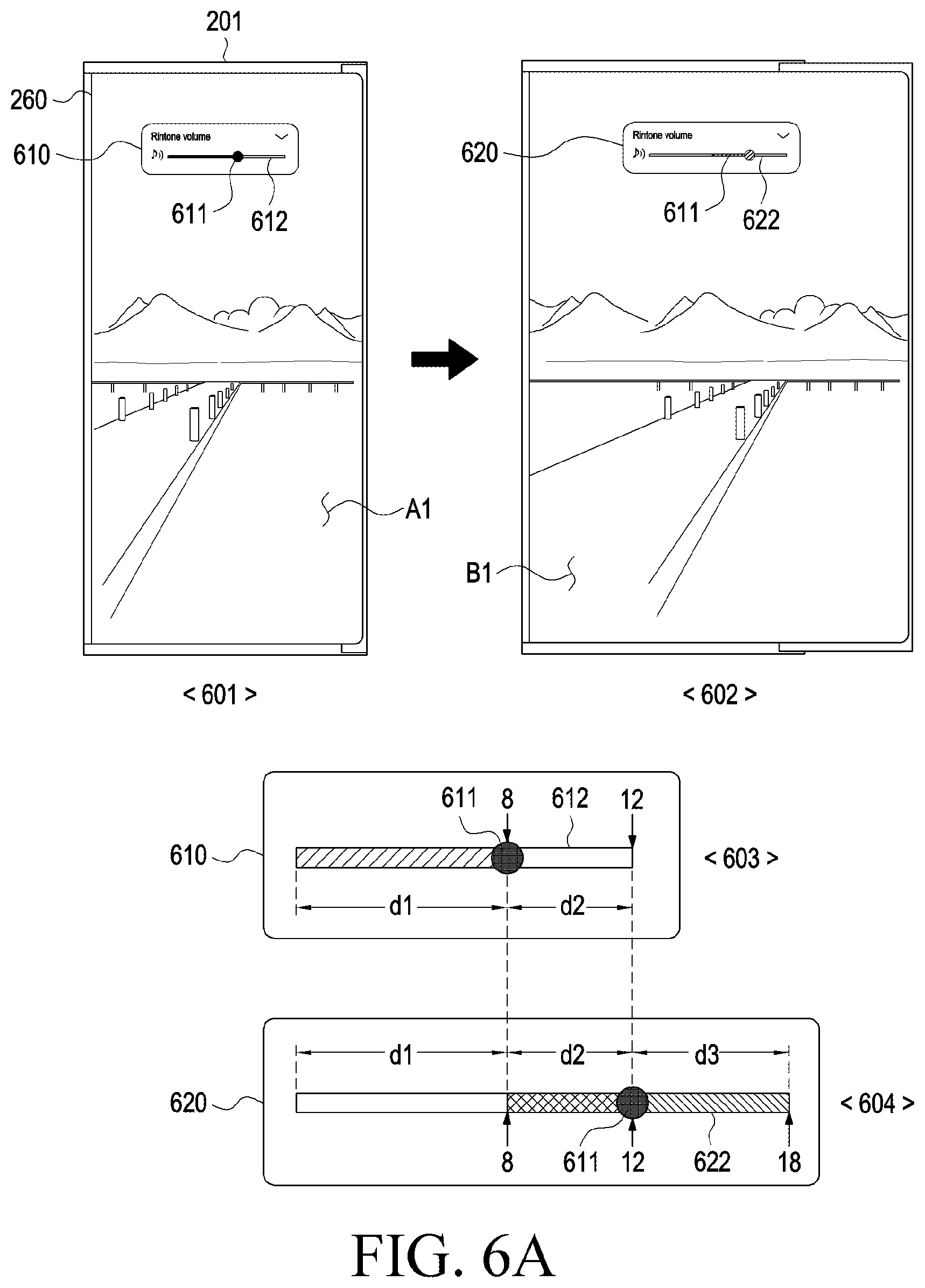 Patent US12333210 Figure 8 – Electronic device including flexible display and method for operating the same