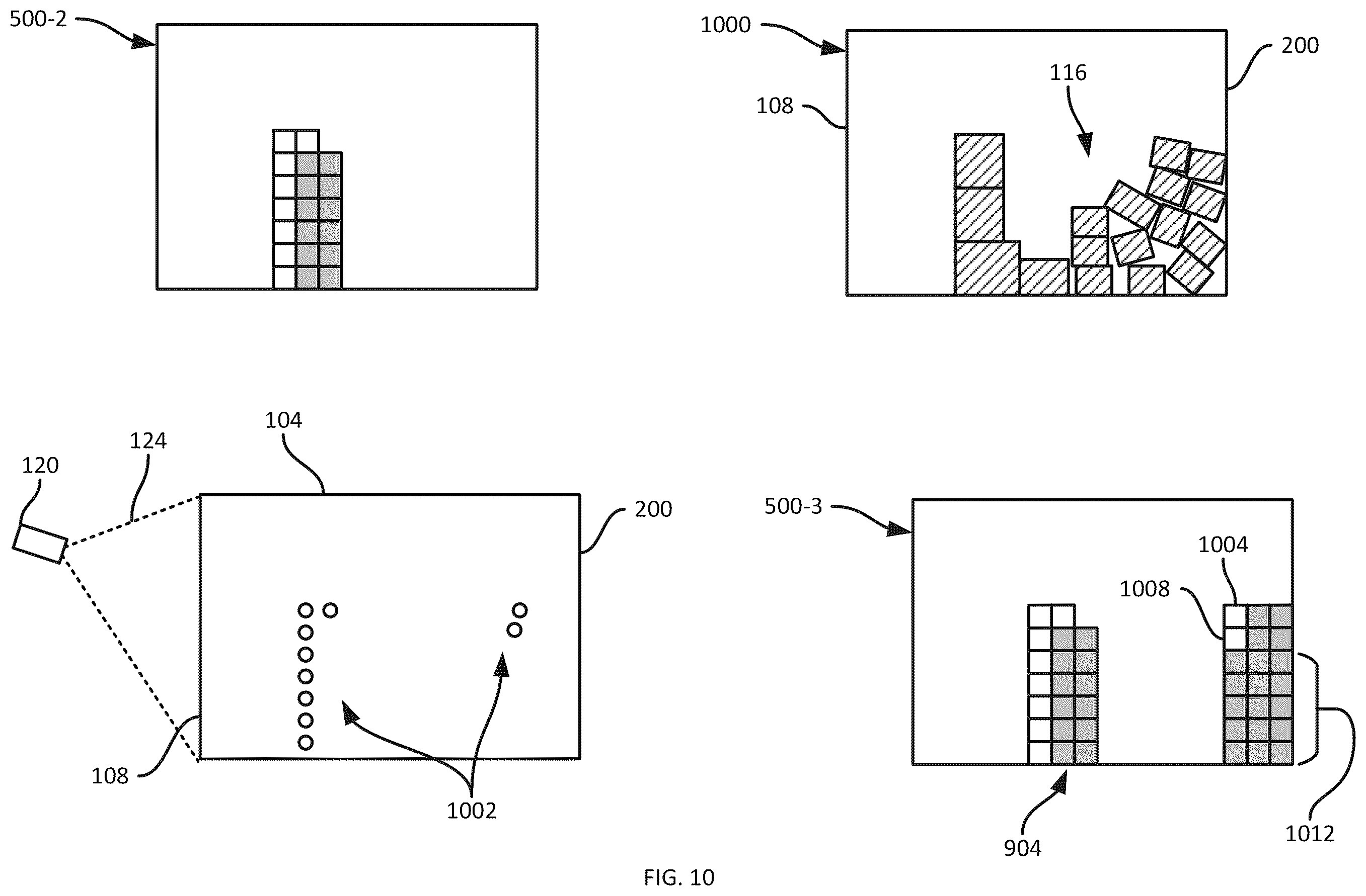 Patent US12333216 Figure 10 – Container fullness tracking method and systems