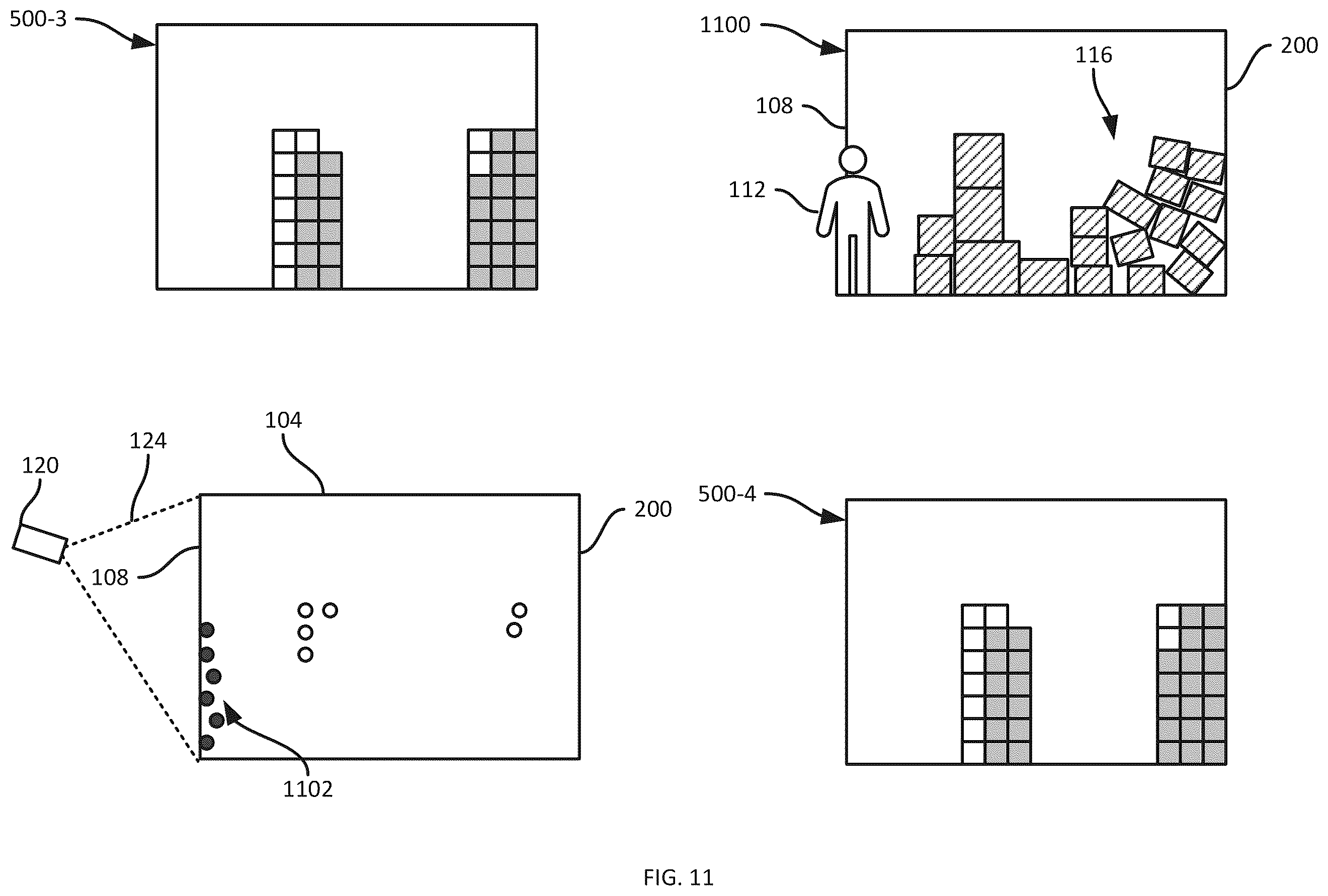 Patent US12333216 Figure 11 – Container fullness tracking method and systems