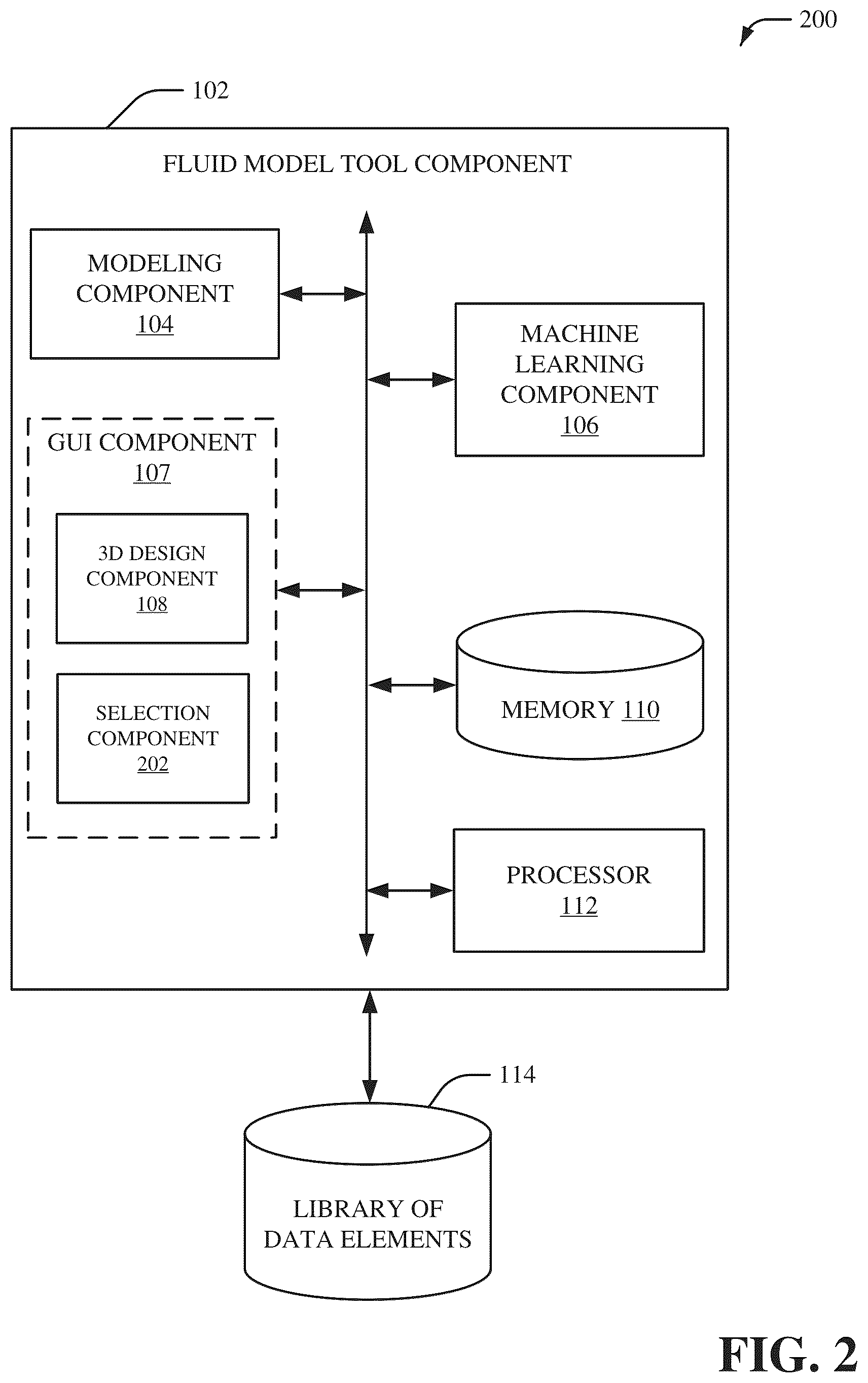 Patent US12333224 Figure 2 – Systems and methods for overlaying and integrating computer aided design (CAD) drawings with fluid models