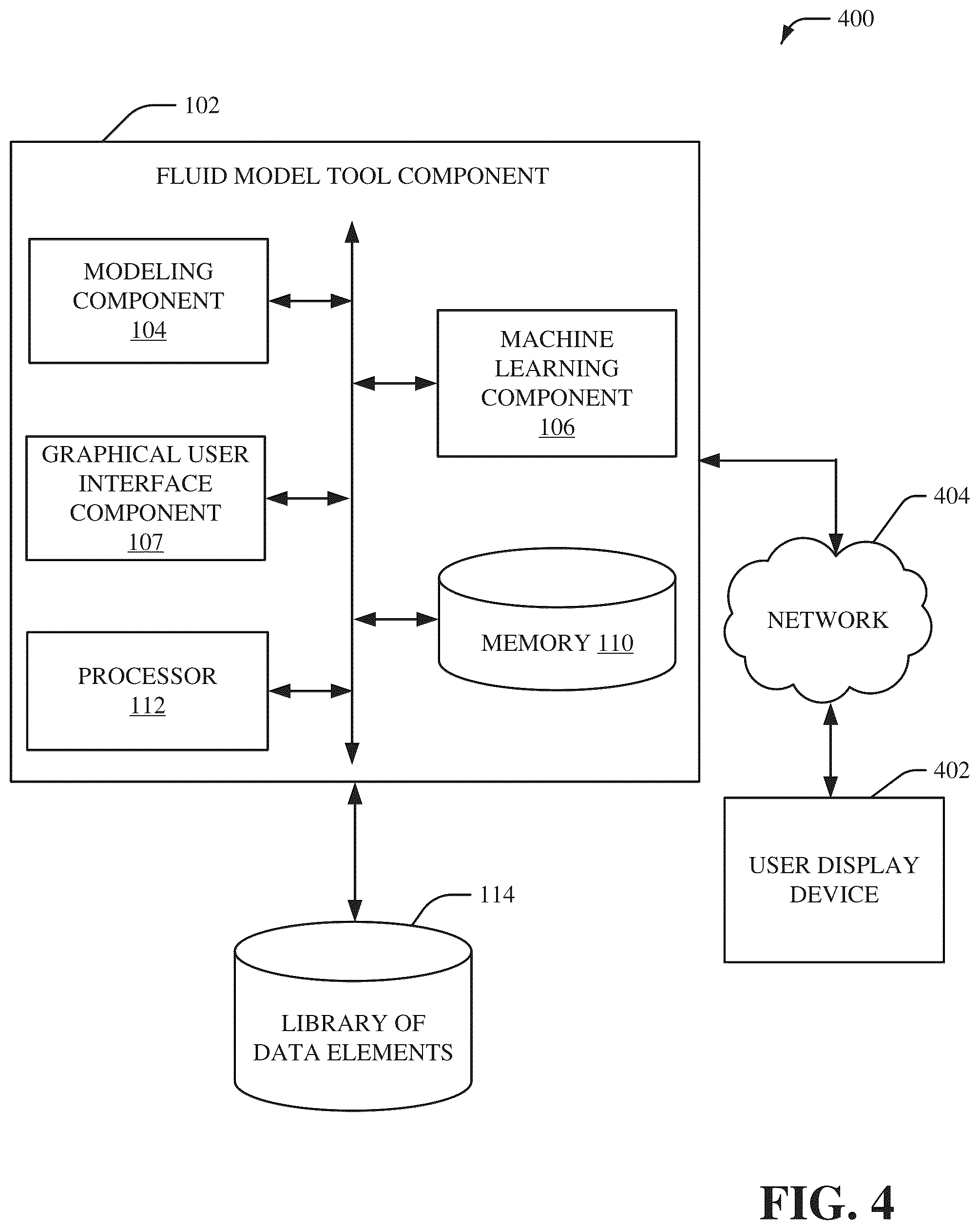 Patent US12333224 Figure 4 – Systems and methods for overlaying and integrating computer aided design (CAD) drawings with fluid models
