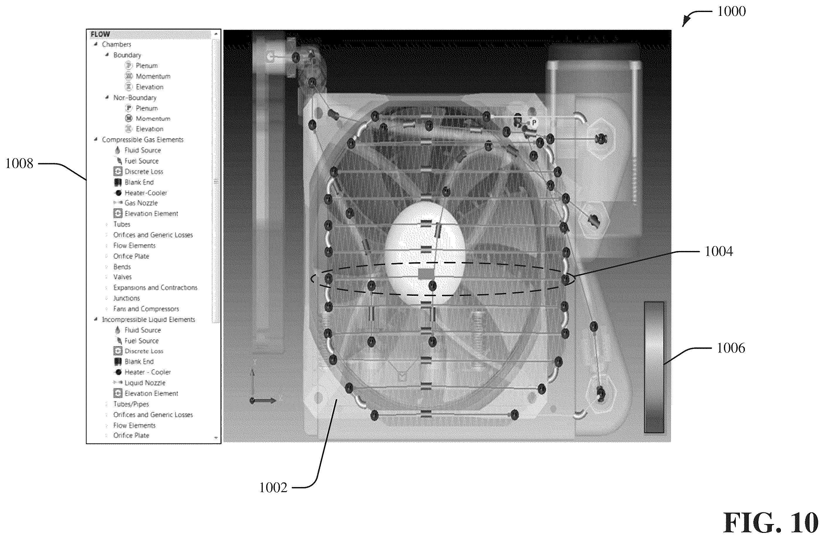 Patent US12333224 Figure 10 – Systems and methods for overlaying and integrating computer aided design (CAD) drawings with fluid models