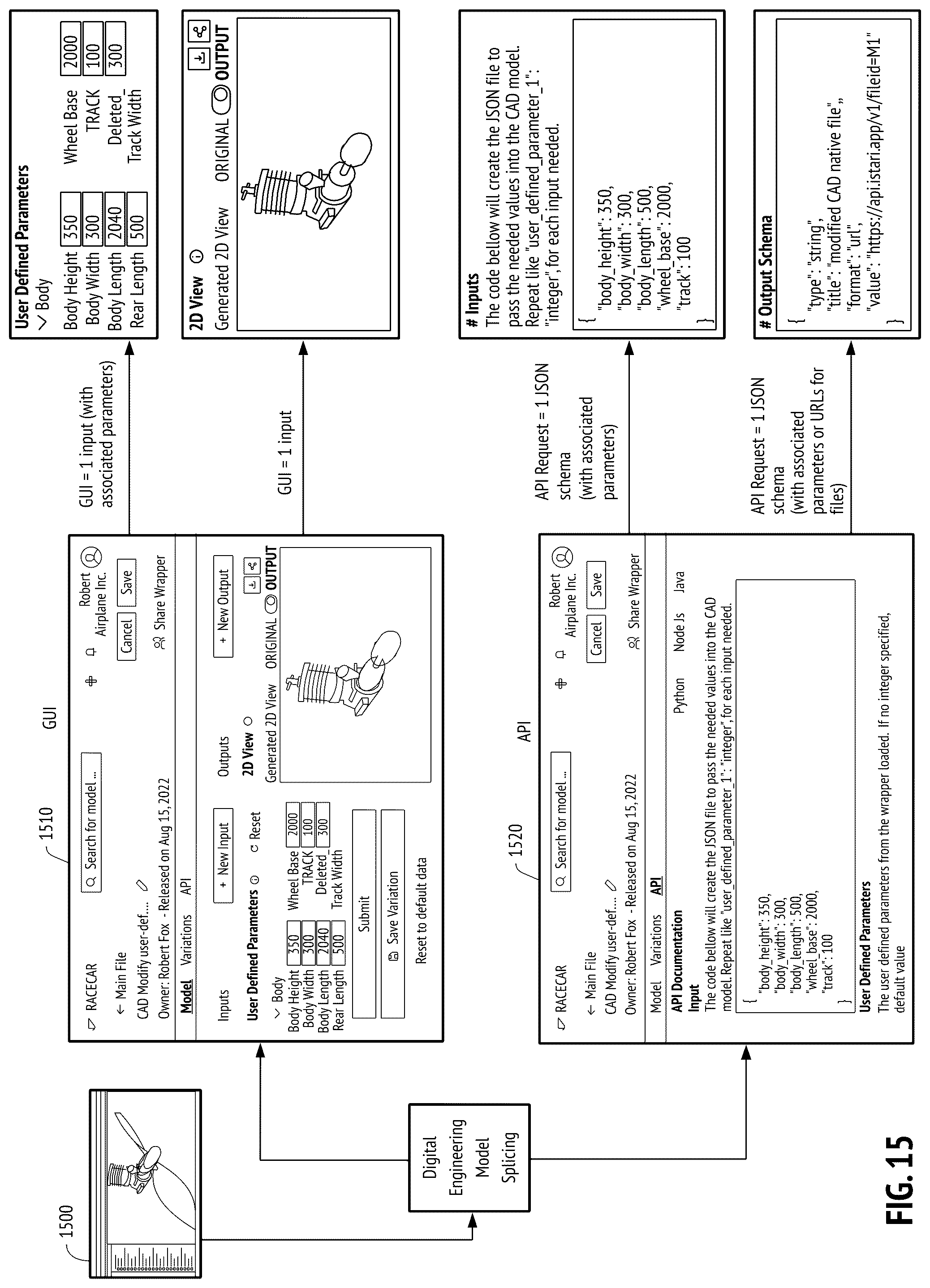 Patent US12333228 Figure 15 – Secure and scalable model splicing of digital engineering models for software-code-defined digital threads