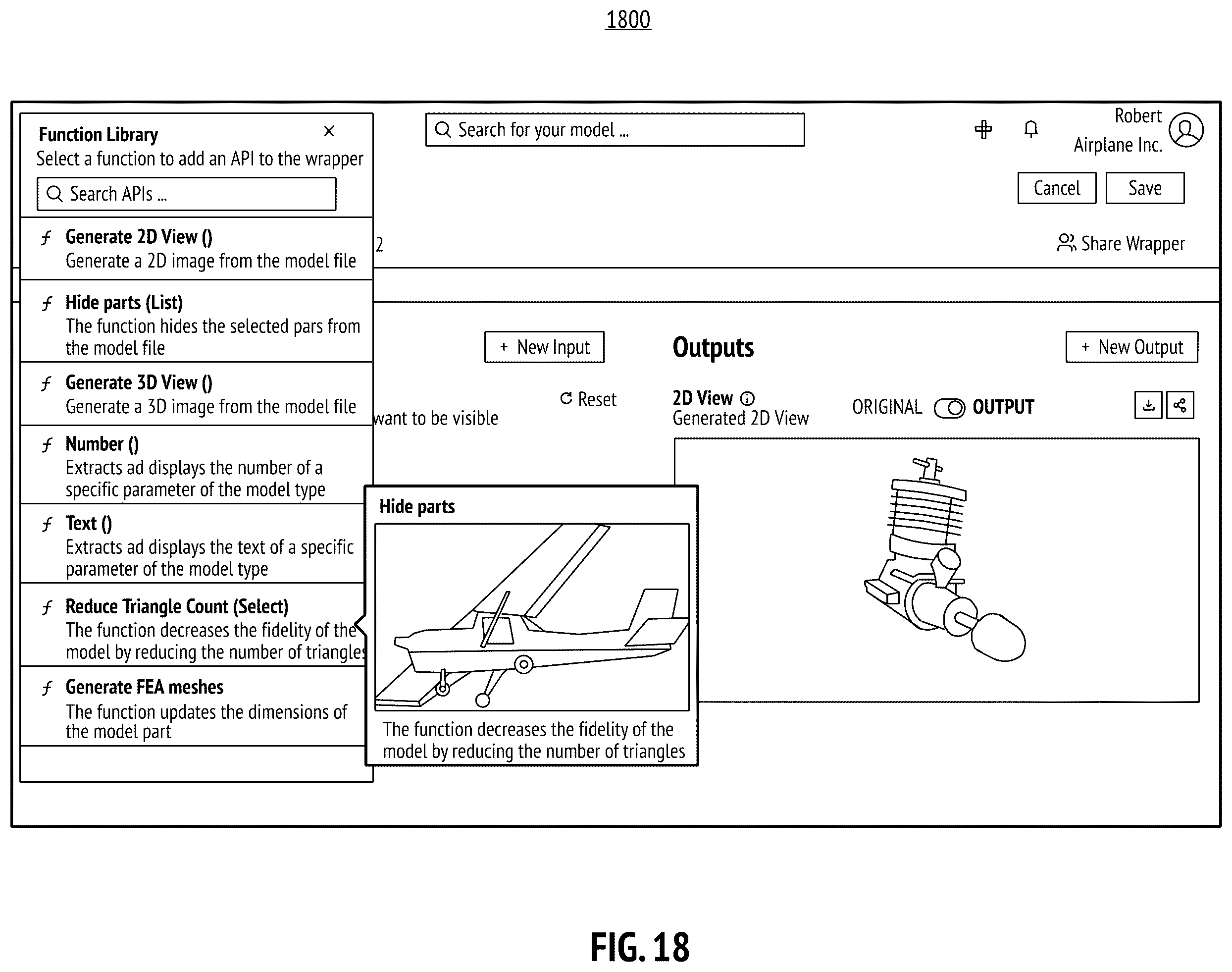 Patent US12333228 Figure 18 – Secure and scalable model splicing of digital engineering models for software-code-defined digital threads