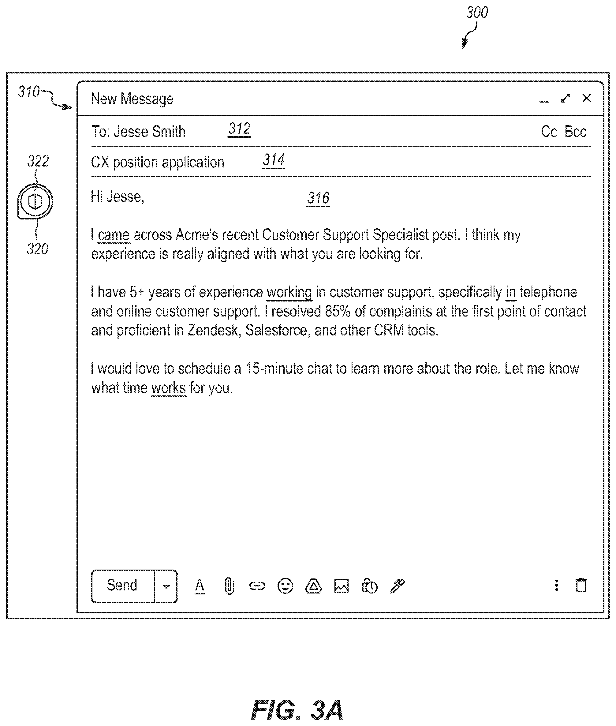 Patent US12333247 Figure 3 – Automatically applying correction suggestions in text checking