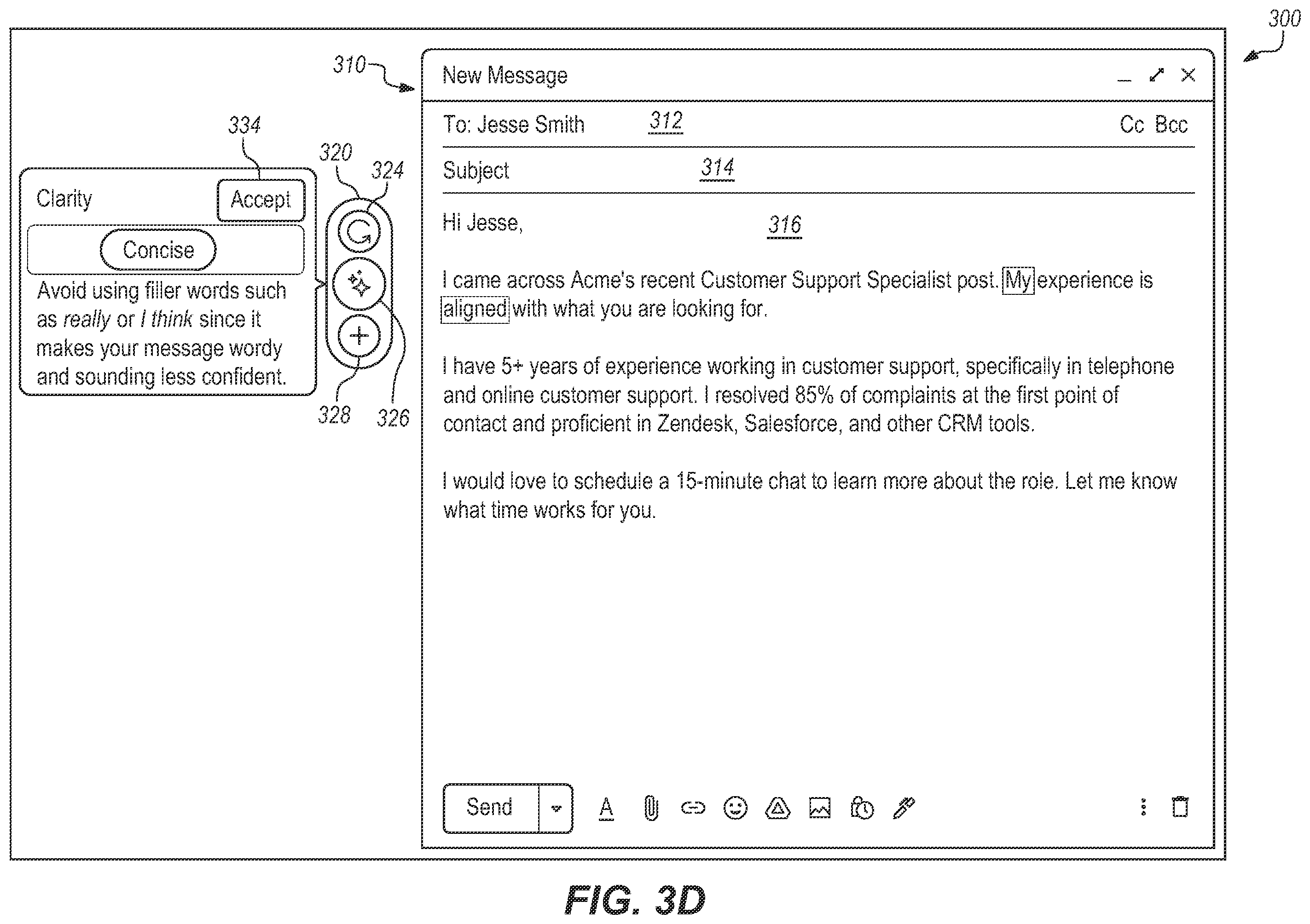 Patent US12333247 Figure 6 – Automatically applying correction suggestions in text checking