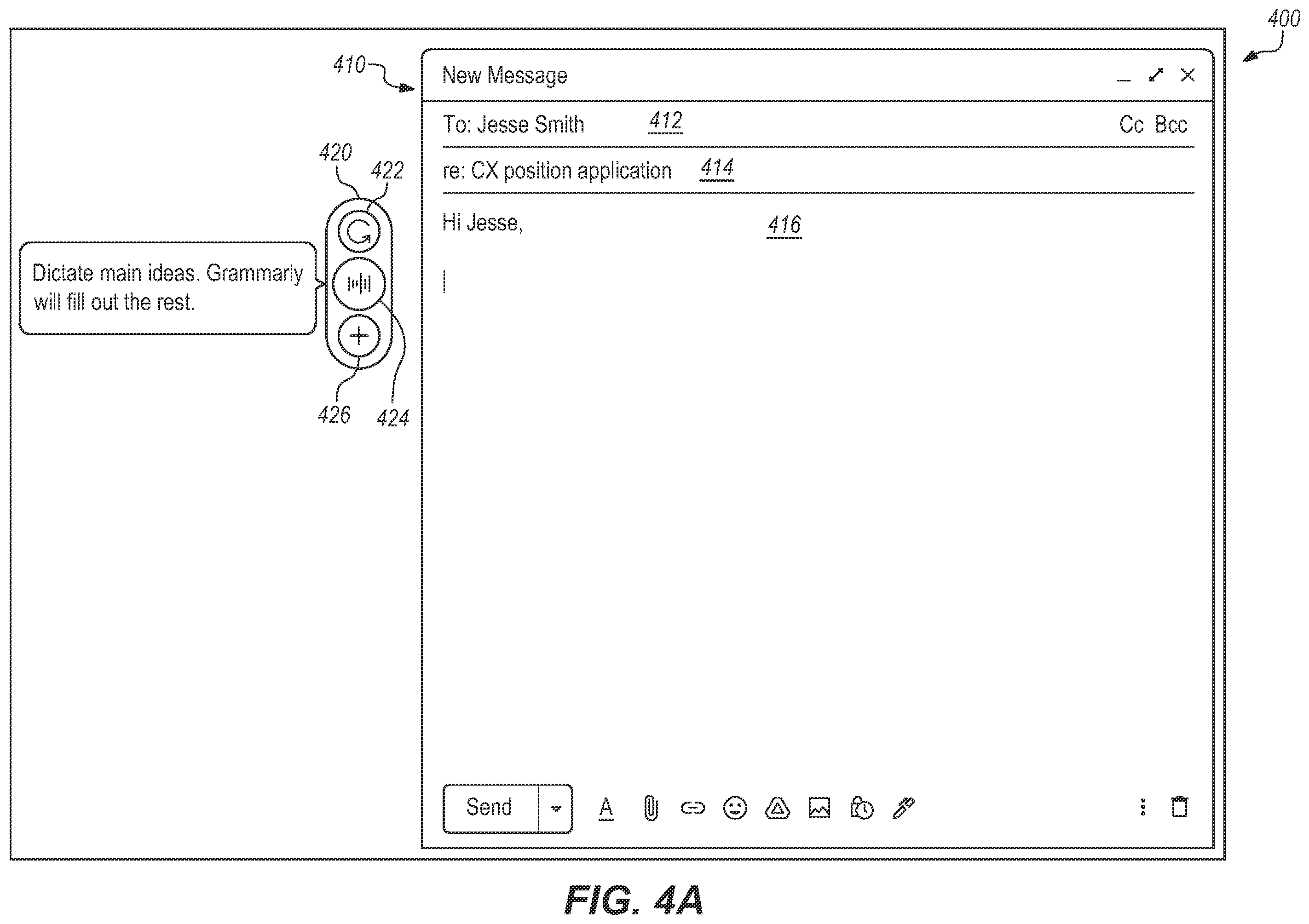 Patent US12333247 Figure 8 – Automatically applying correction suggestions in text checking