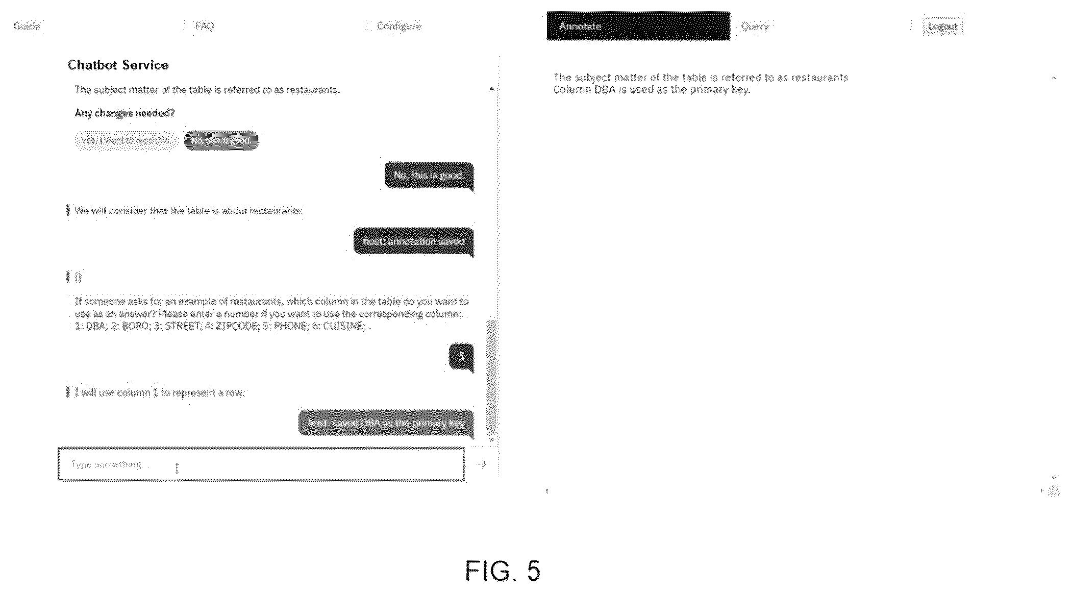Patent US12333256 Figure 5 – Authoring a conversation service module from relational data