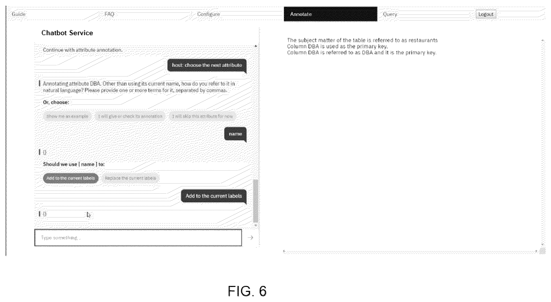 Patent US12333256 Figure 6 – Authoring a conversation service module from relational data