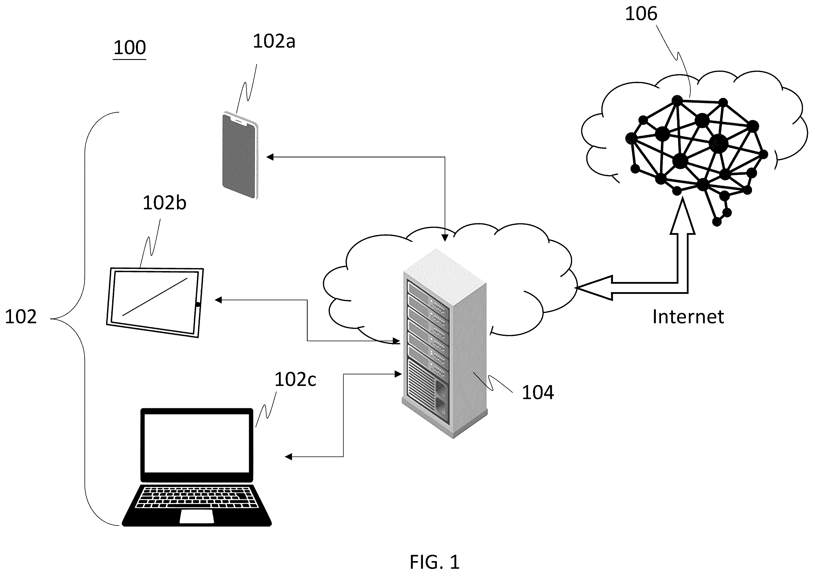 Patent US12333261 Figure 1 – Conversational device for generating a specific personnel's virtual personality using large language model