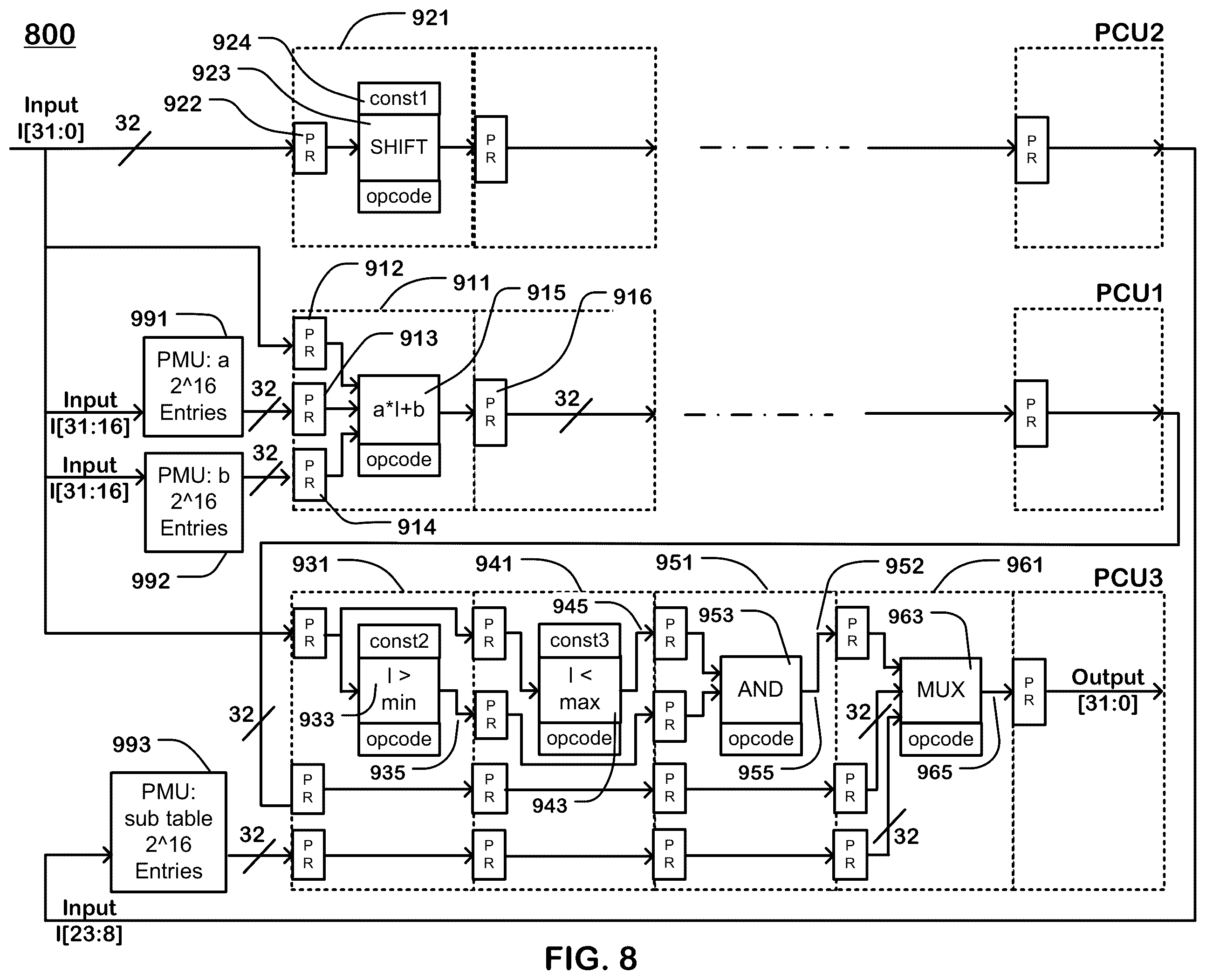 Patent US12333270 Figure 9 – Calculating a floating-point function using multiple lookup tables
