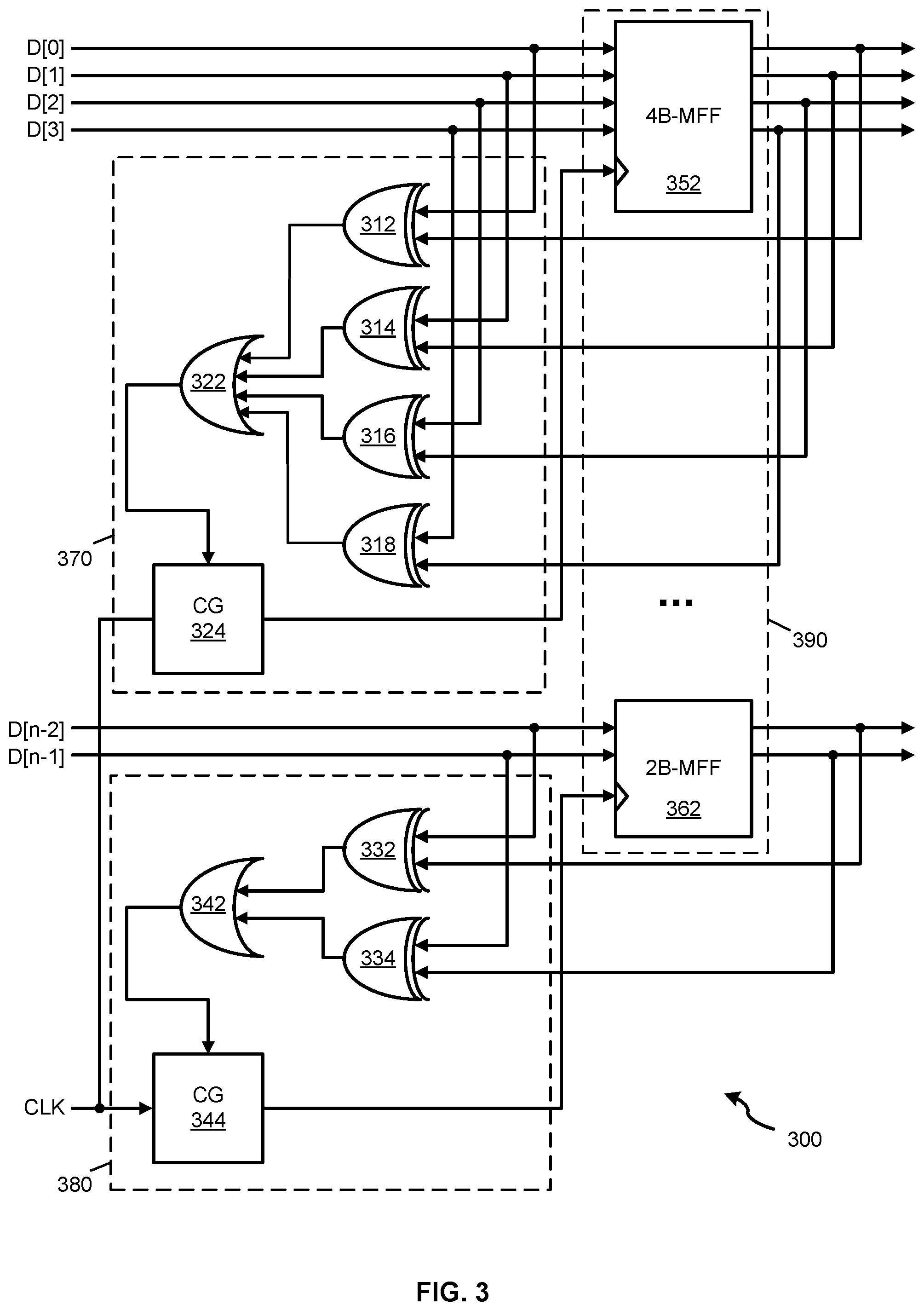 Patent US12333274 Figure 3 – Data-type-aware clock-gating