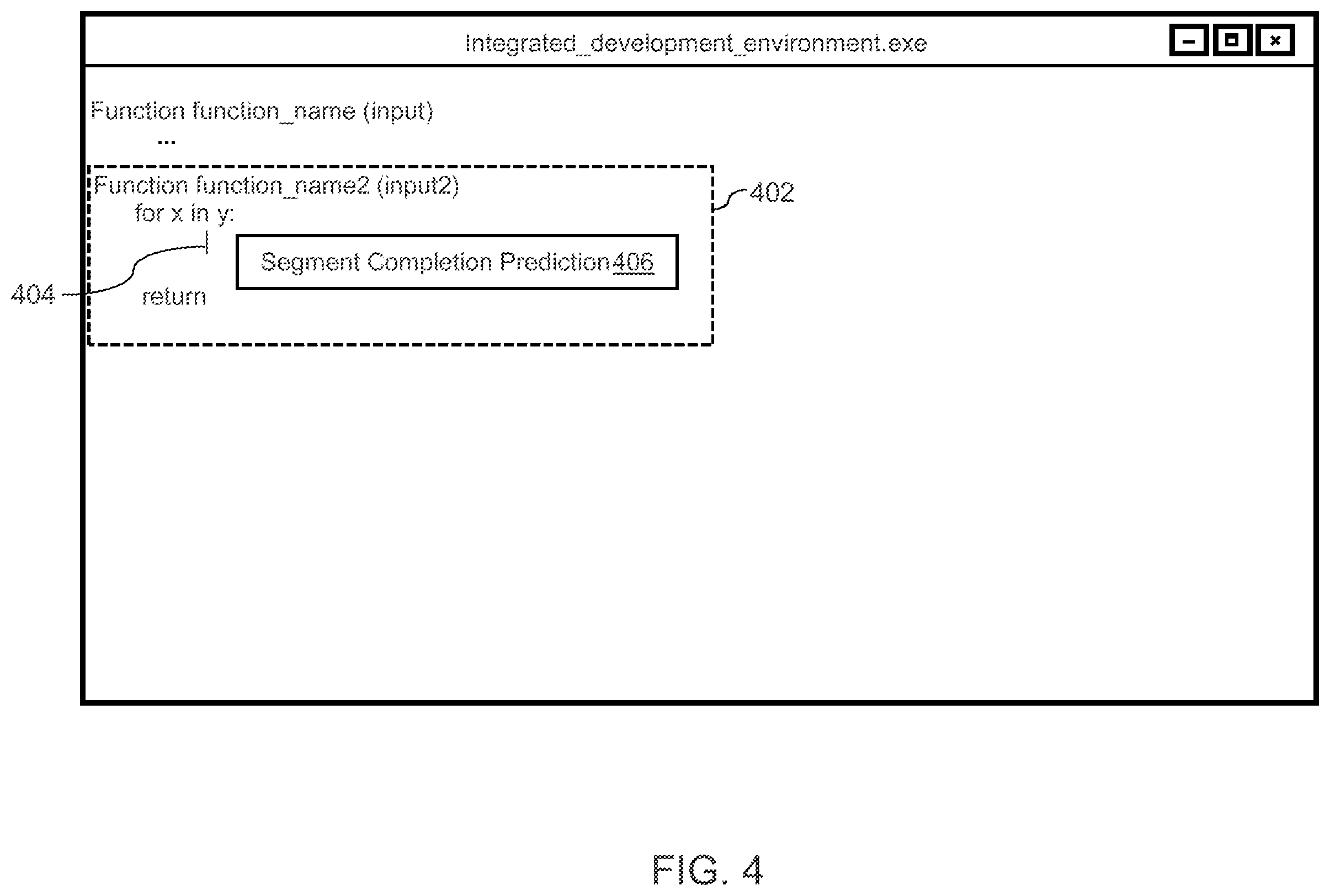Patent US12333277 Figure 6 – Machine-learned models for generating code snippets with predicted placeholders for optimizing software development