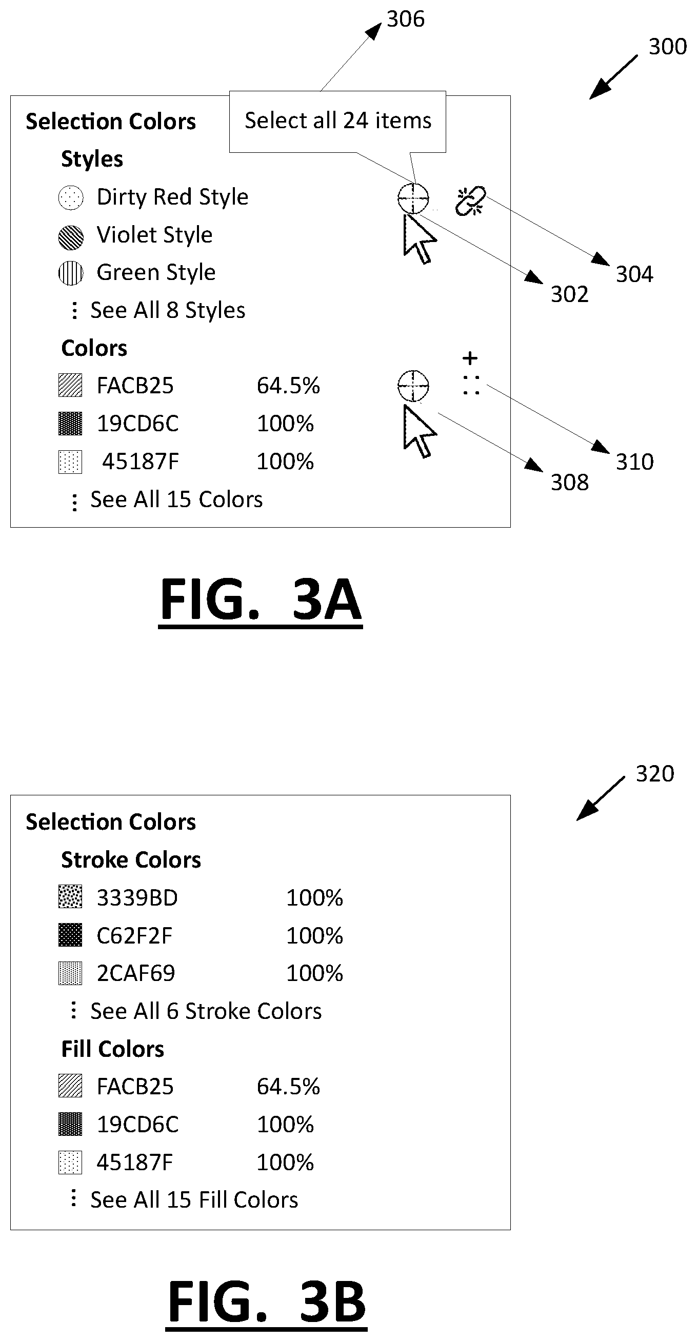 Patent US12333278 Figure 5 – Interface object manipulation based on aggregated property values